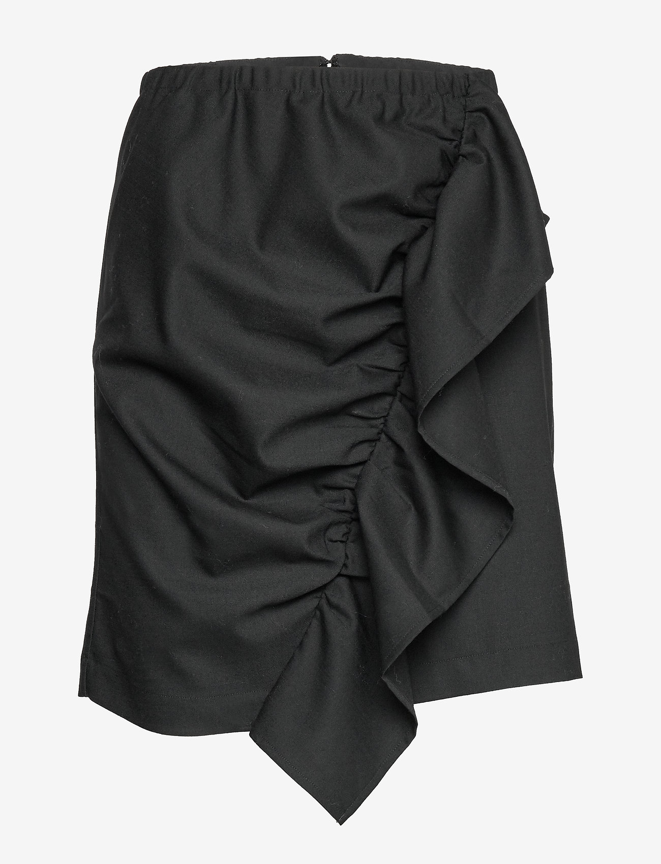 DESIGNERS, REMIX - Front drape mini skirt - black - 0