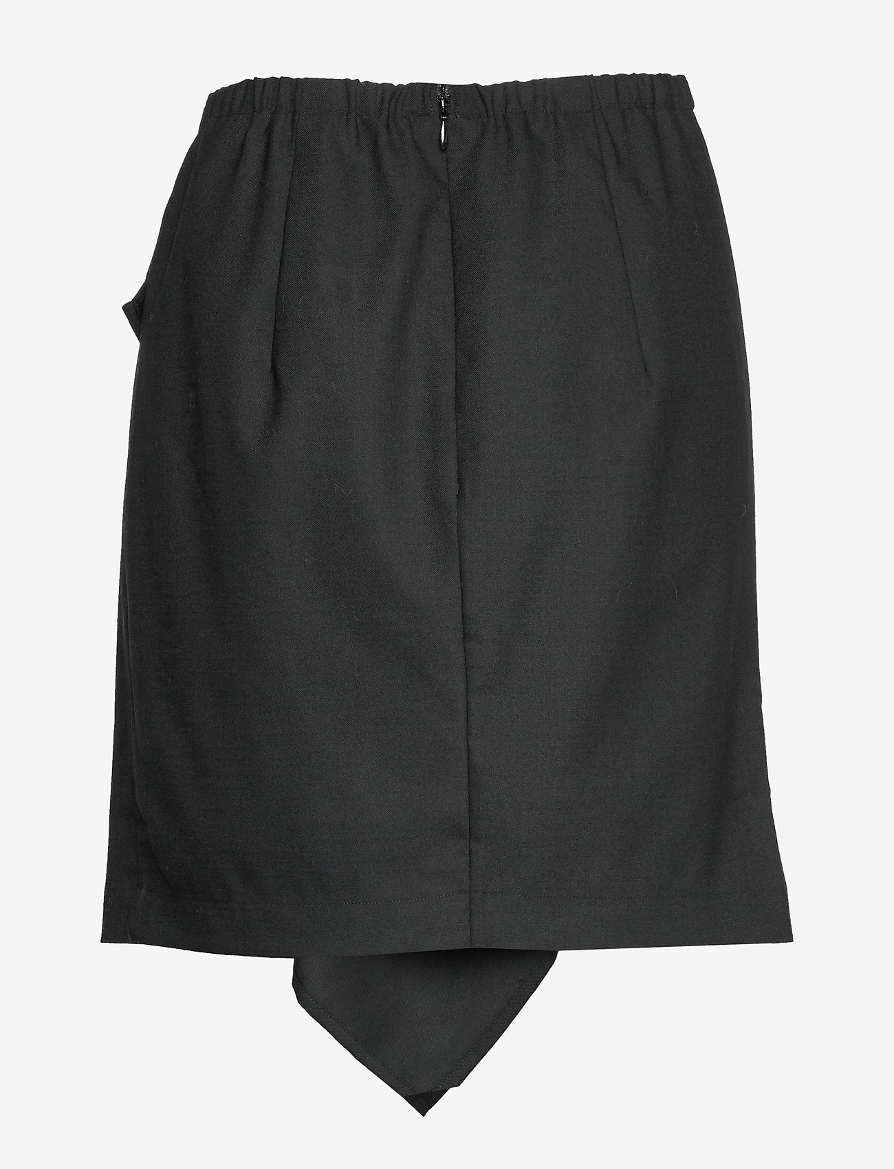 DESIGNERS, REMIX - Front drape mini skirt - black - 1