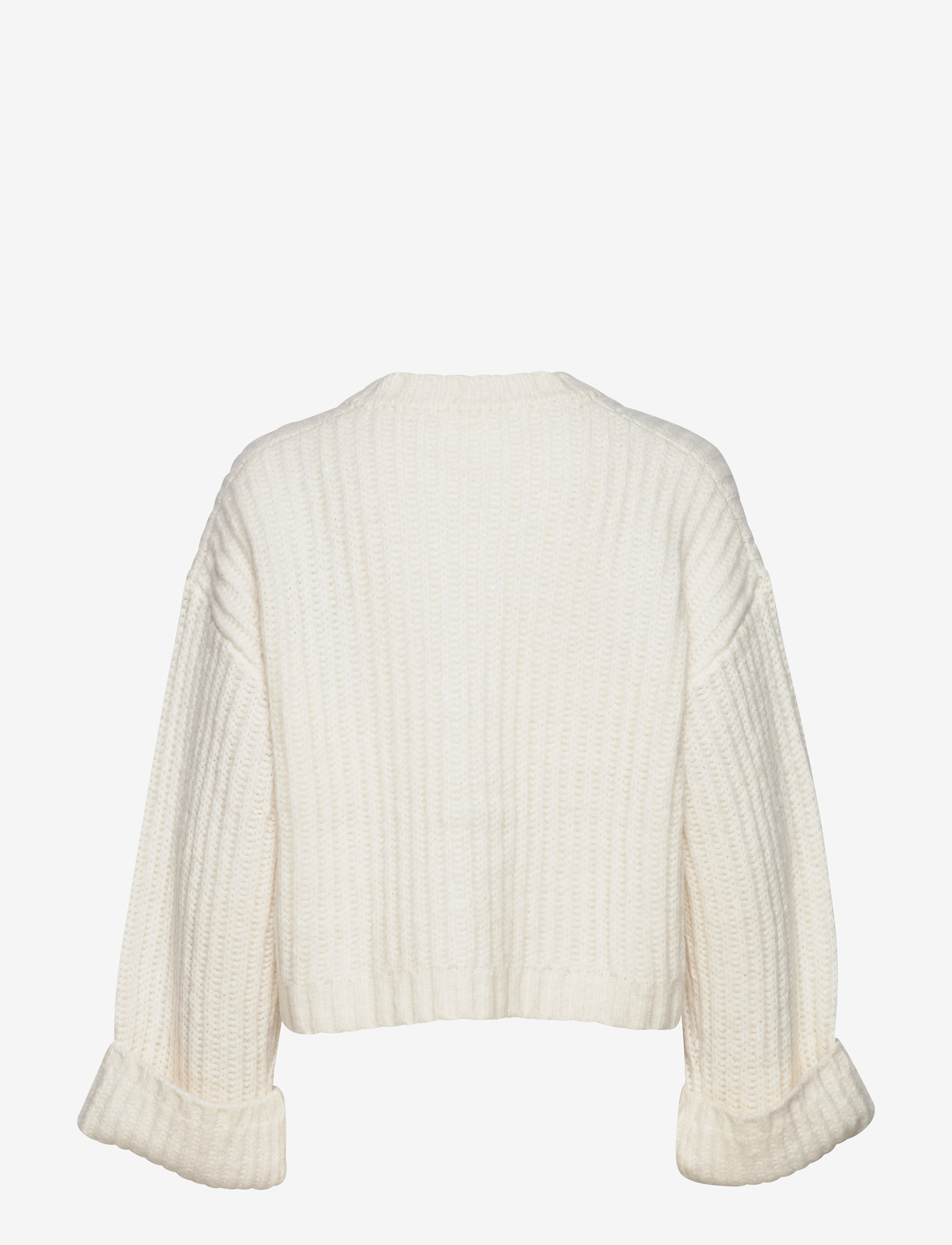 DESIGNERS, REMIX - Chunky cropped cardigan - cream - 1