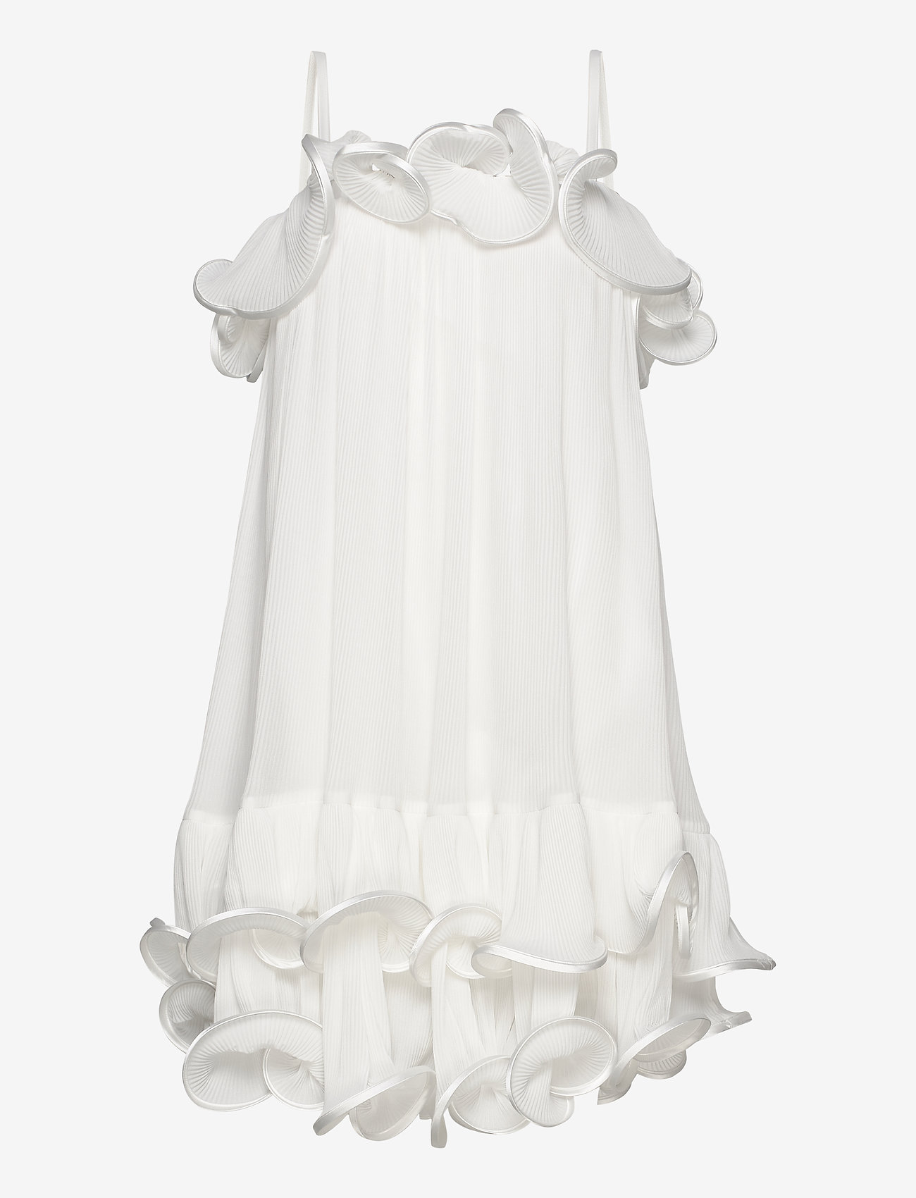 DESIGNERS, REMIX - Pleated cold shoulder dress - white - 0