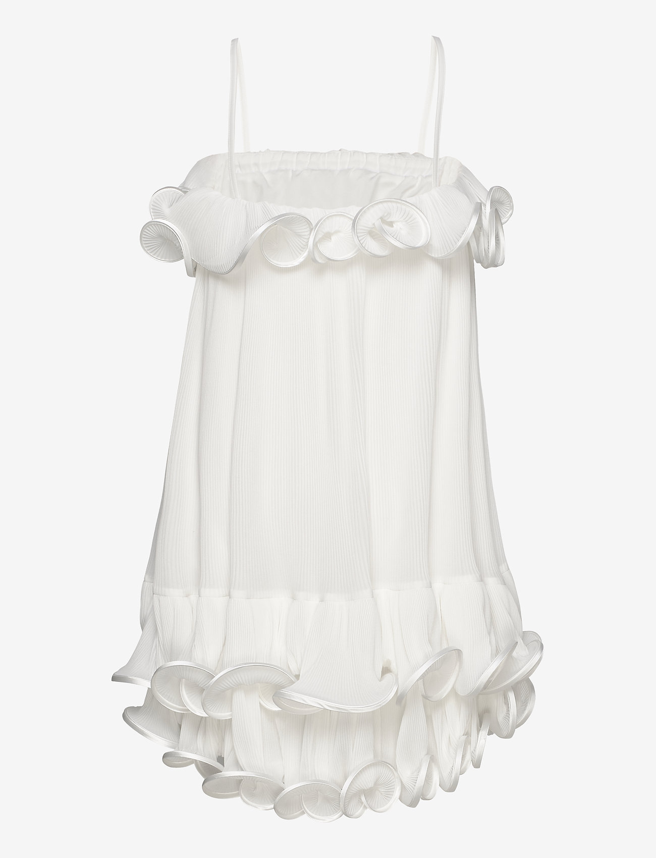 DESIGNERS, REMIX - Pleated cold shoulder dress - white - 1