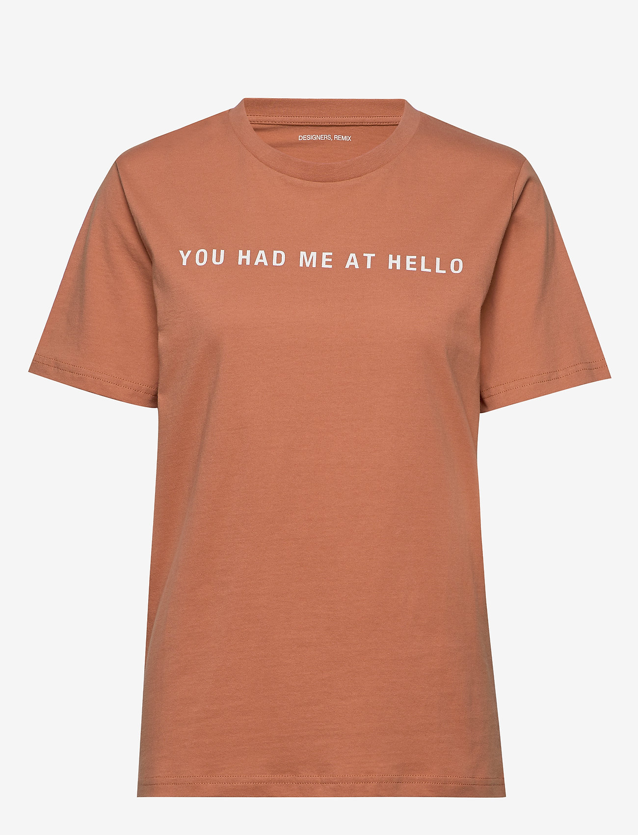 DESIGNERS, REMIX - Printed recycled cotton T-shirt - cinnamon - 0