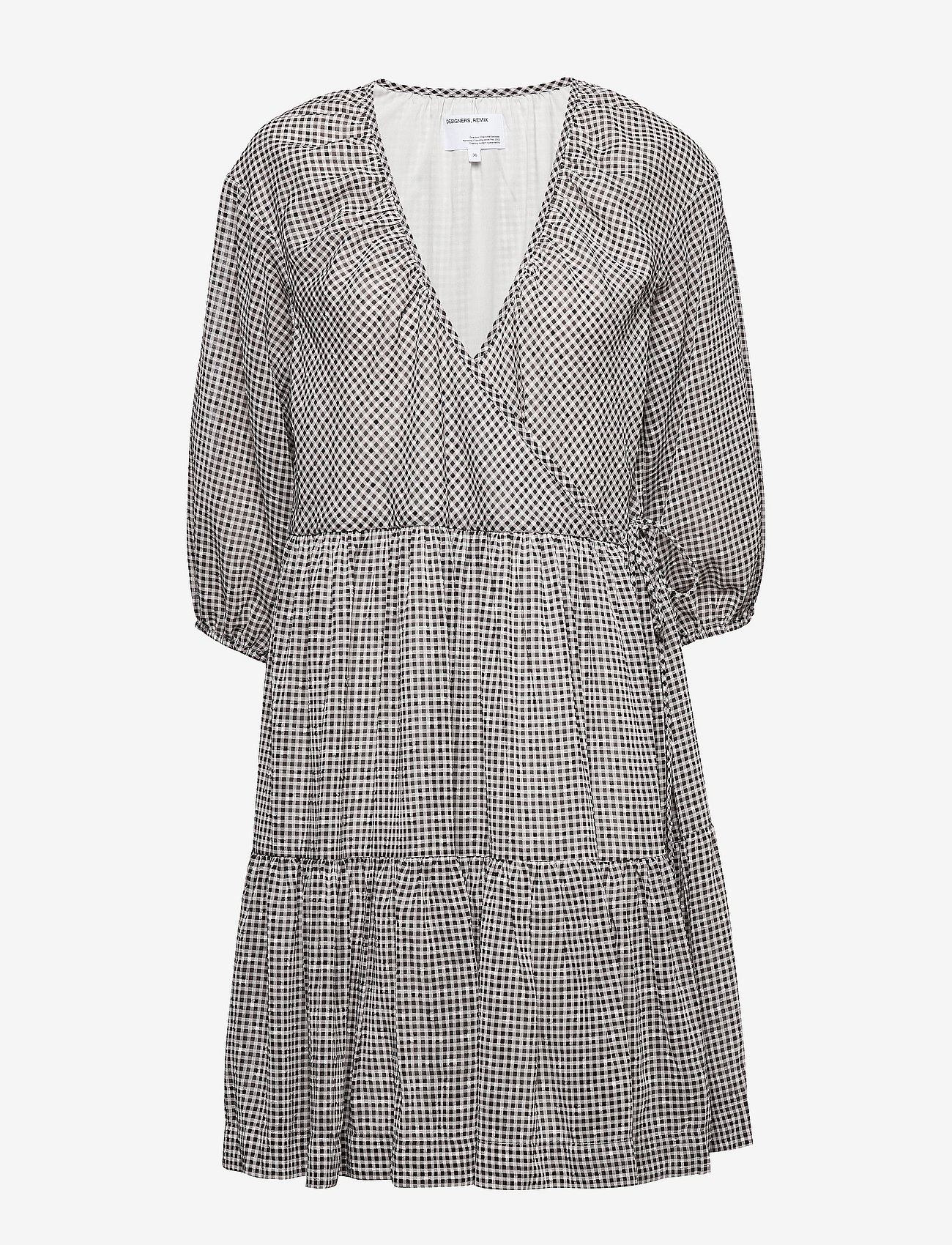 Voluminous wrap dress - PRINT