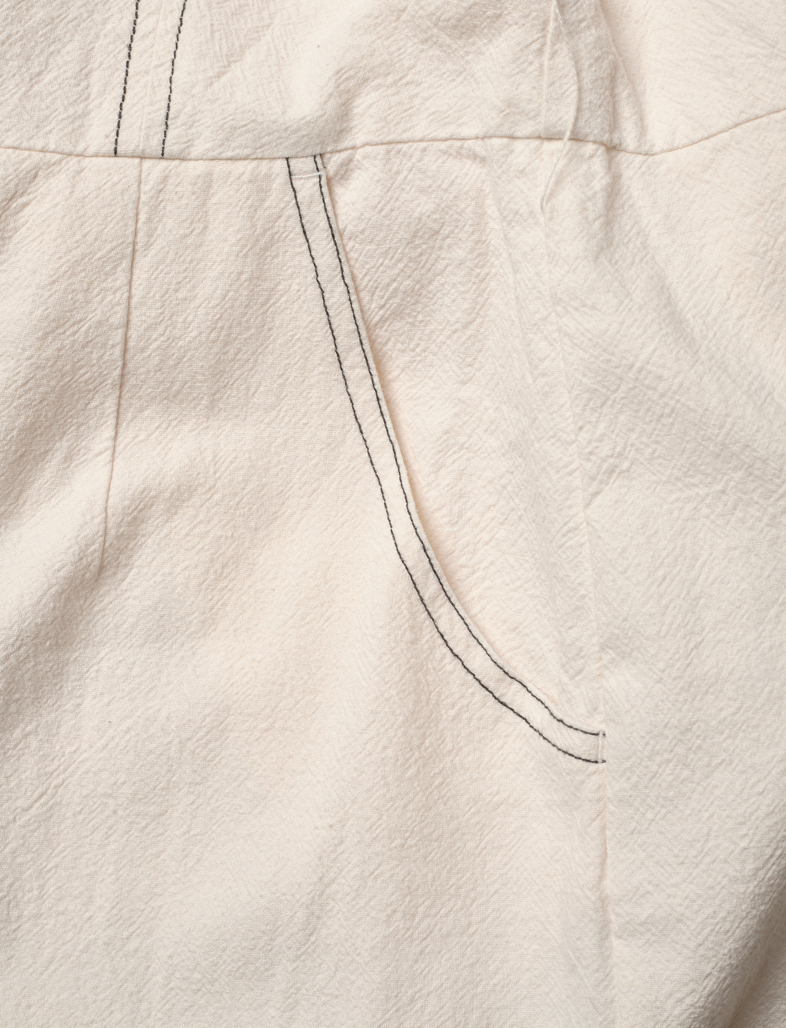 DESIGNERS, REMIX - Button-detailed jumpsuit with square neckline - cream - 4