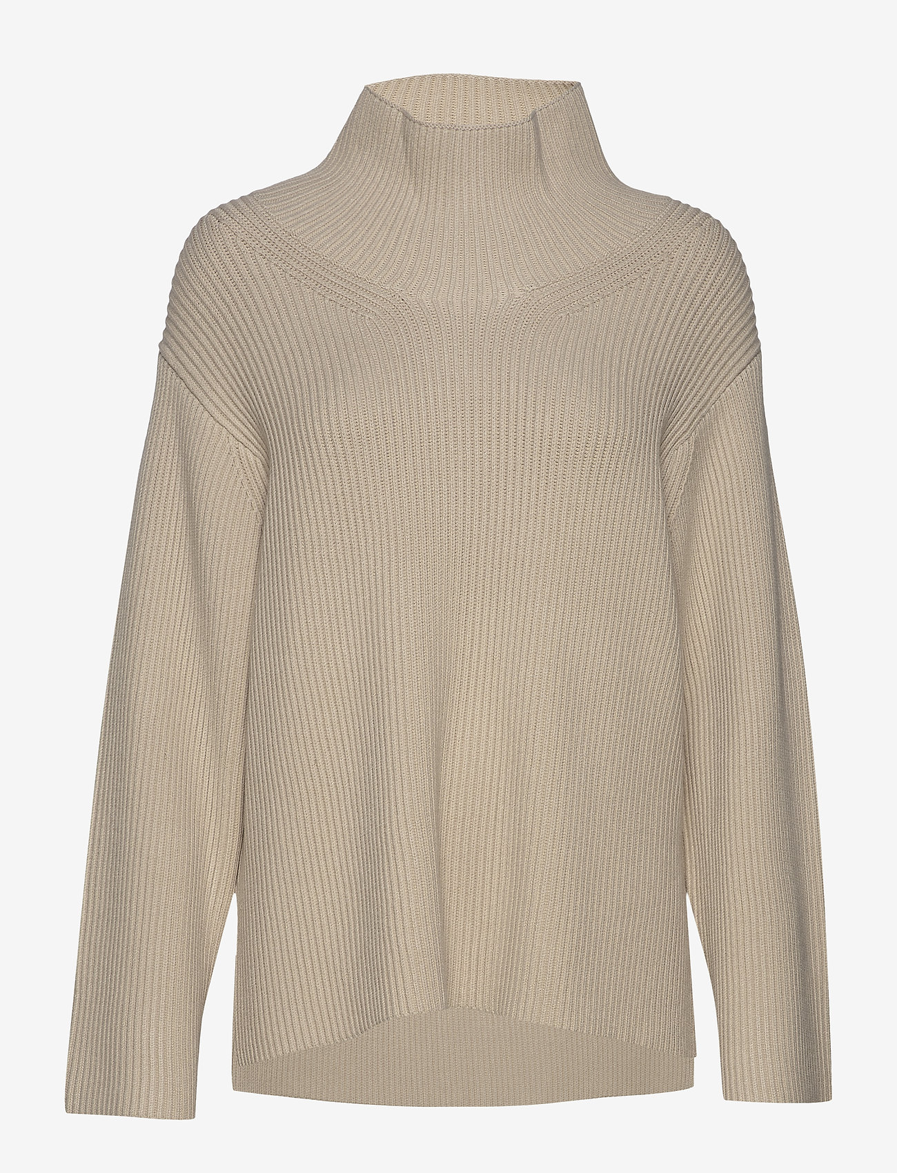 DESIGNERS, REMIX - Boxy high neck sweater - beige - 0