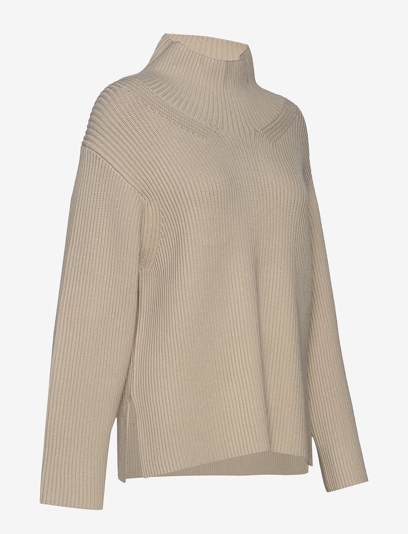 DESIGNERS, REMIX - Boxy high neck sweater - beige - 3