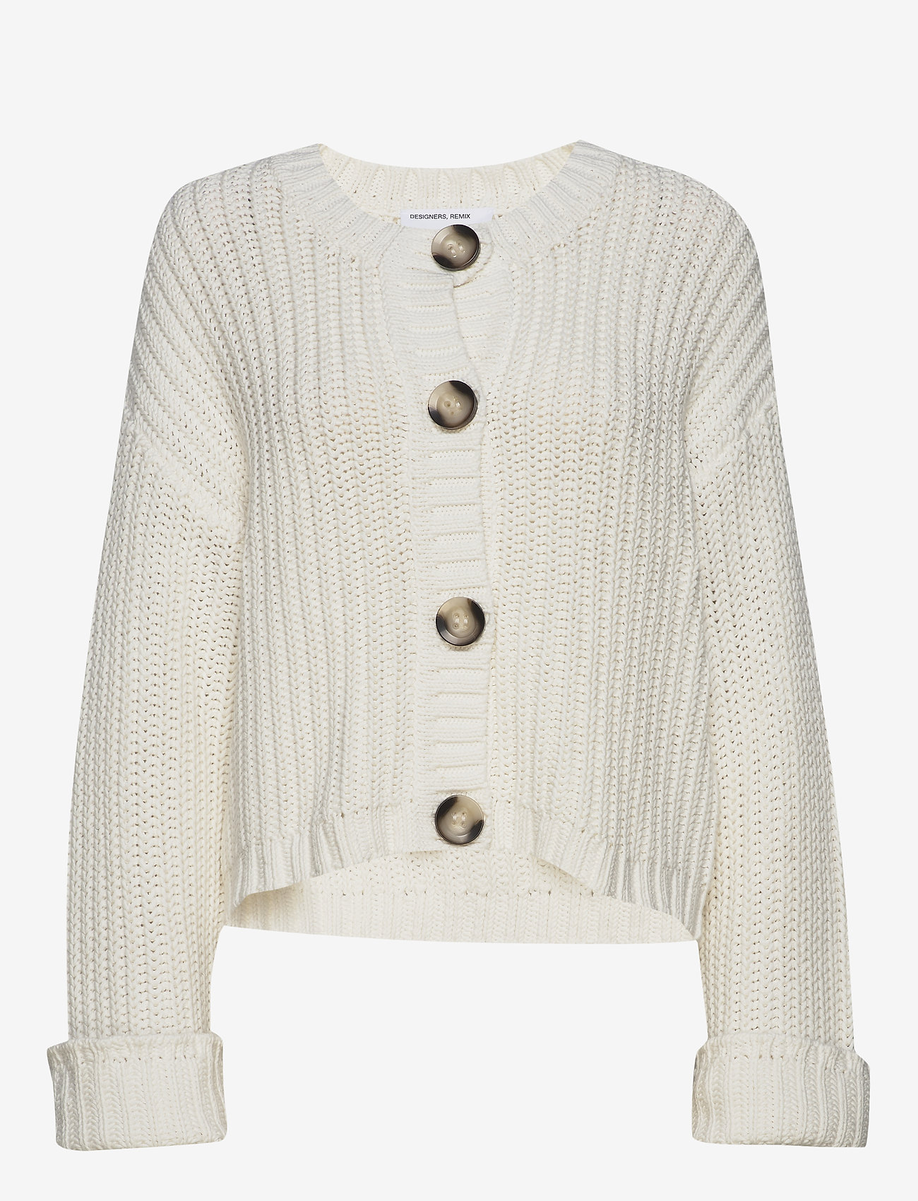 DESIGNERS, REMIX - Chunky cardigan with large buttons - cream - 0