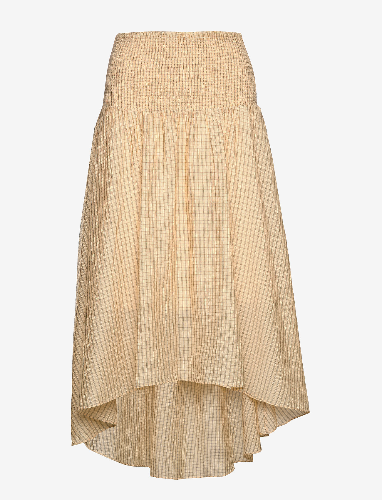 DESIGNERS, REMIX - Midi skirt with smocked waist - raw - 0