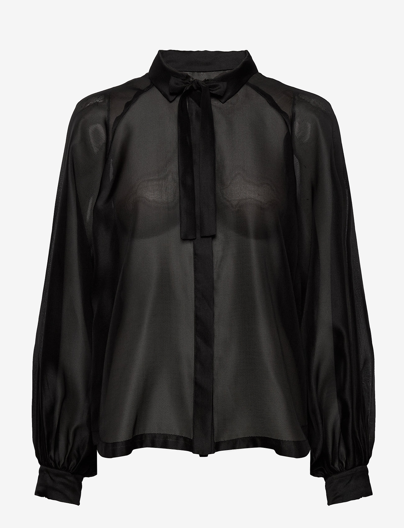 DESIGNERS, REMIX - Enola Sleeve Shirt - langærmede bluser - black - 0