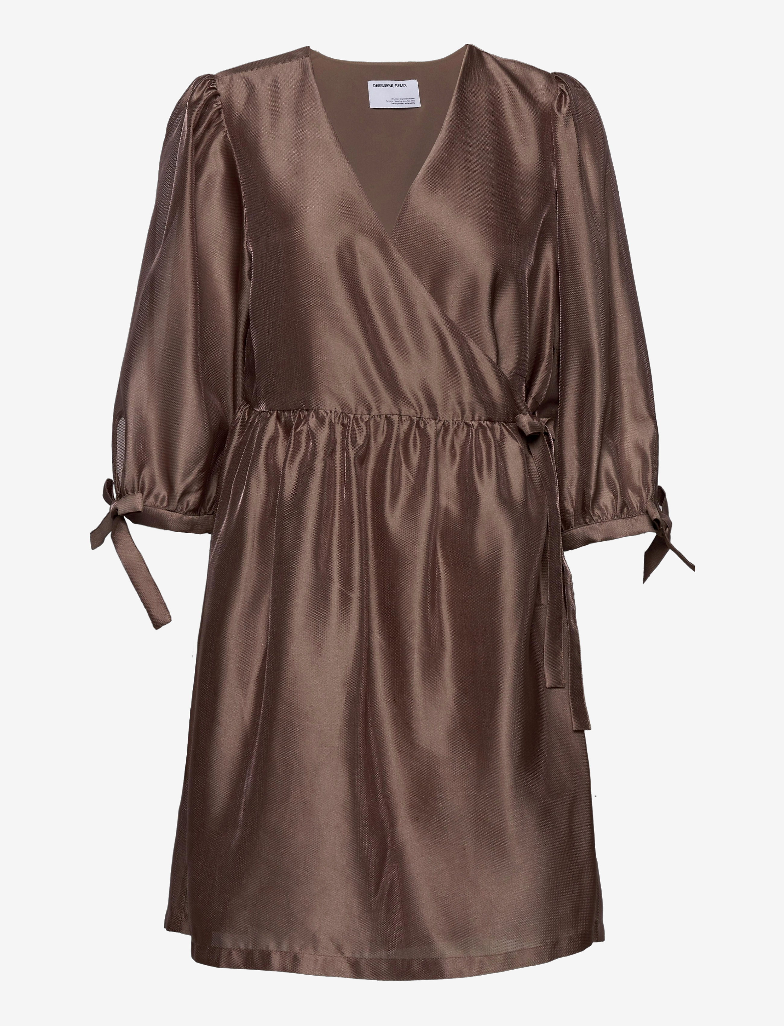 DESIGNERS, REMIX Enola Wrap Dress - DESIGNERS, REMIX - TAUPE / brown