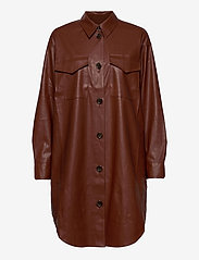 DESIGNERS, REMIX - Marie Shirt Dress - marškinių tipo suknelės - brown - 0