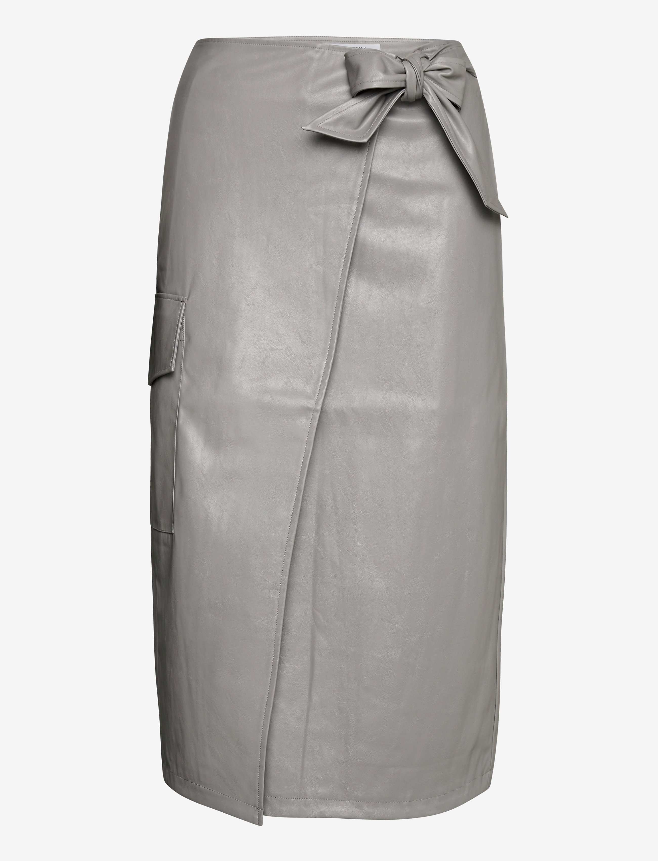 DESIGNERS, REMIX Marie Wrap Skirt - Transitional Layering - GREY / grey