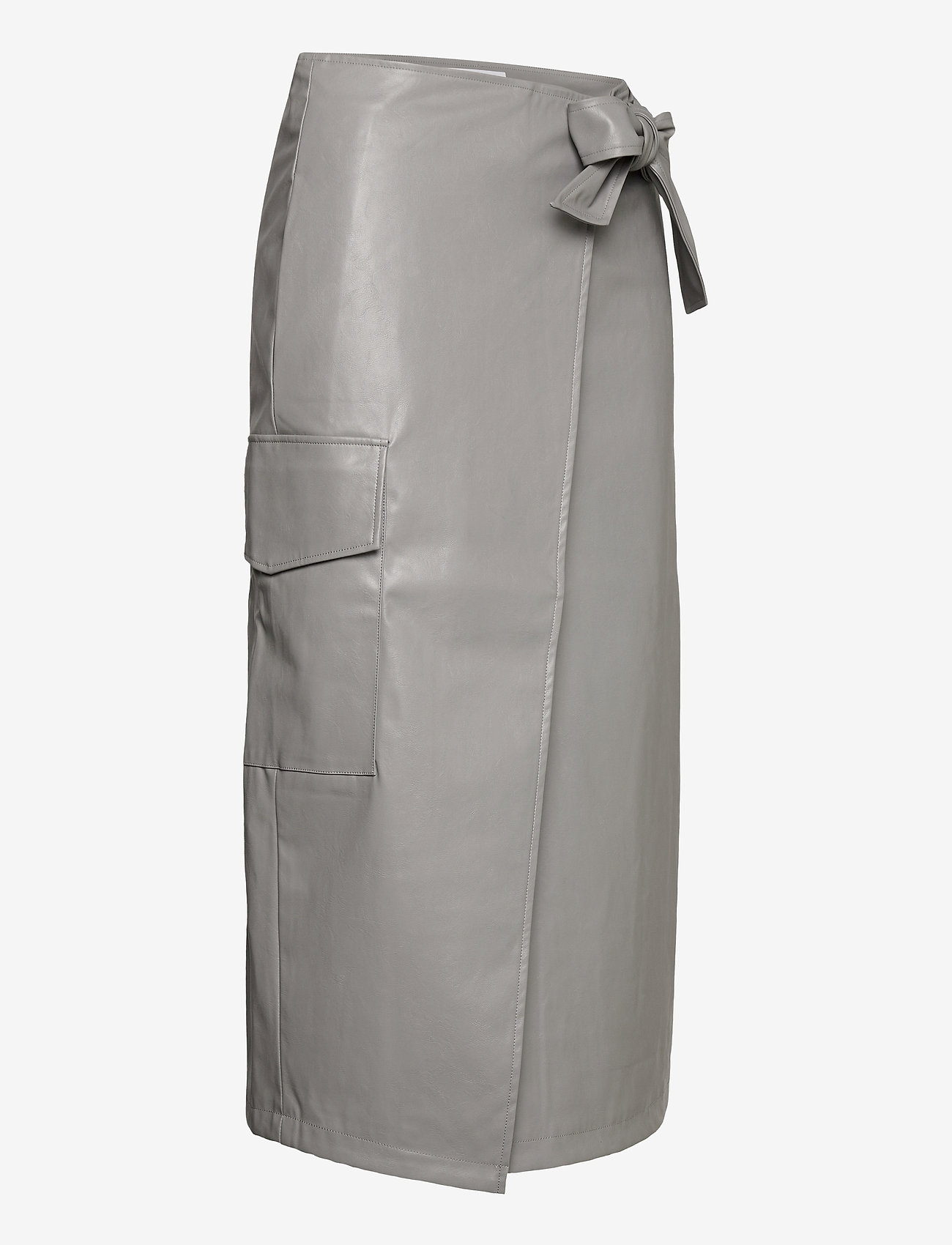 DESIGNERS, REMIX - Marie Wrap Skirt - slå-om-nederdele - grey - 2