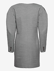 DESIGNERS, REMIX - Dallas V-Neck Dress - korta klänningar - light grey melange - 1