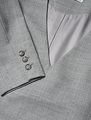 DESIGNERS, REMIX - Dallas V-Neck Dress - korta klänningar - light grey melange - 3