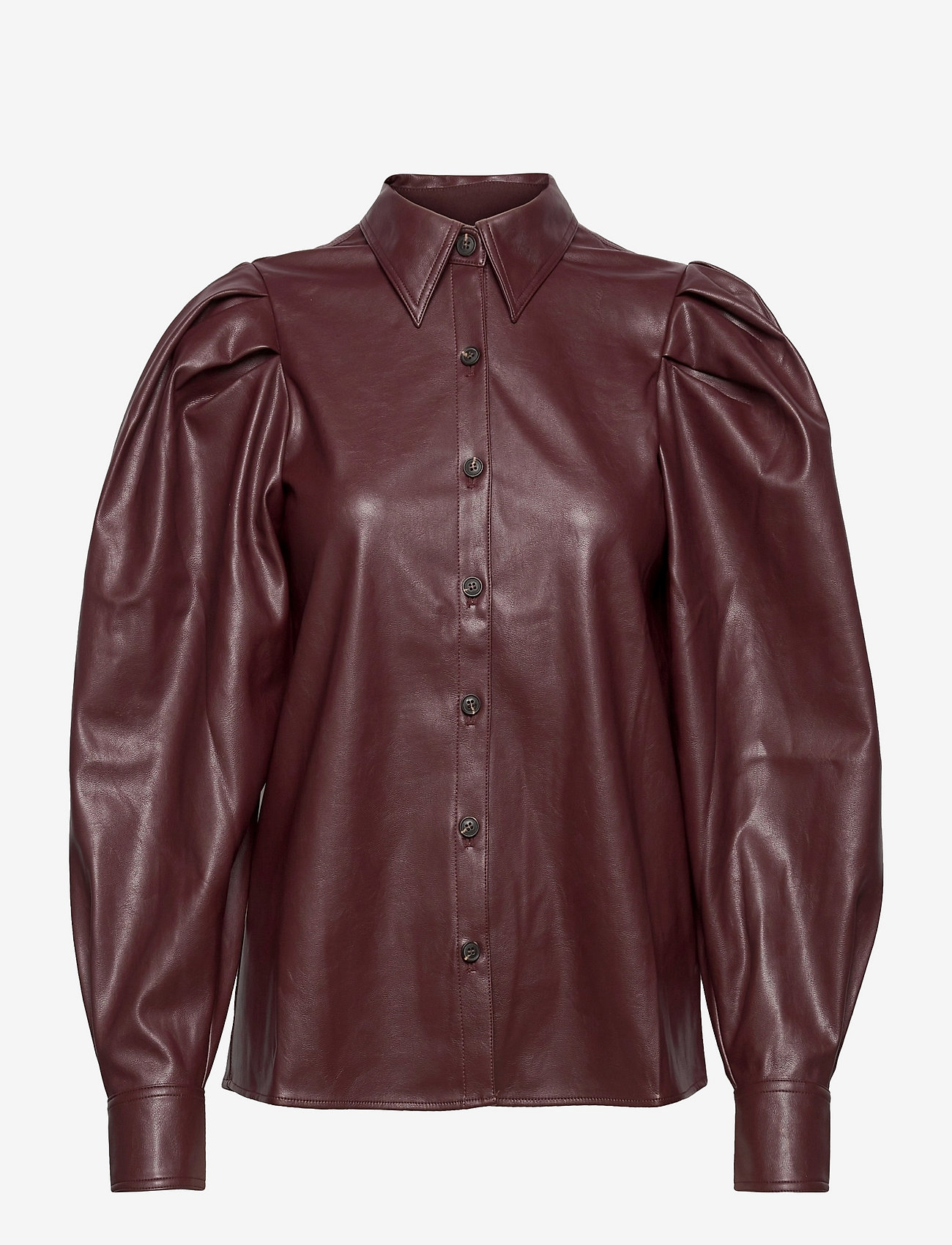 DESIGNERS, REMIX - Marie Sleeve Blouse - long-sleeved blouses - burgundy - 0
