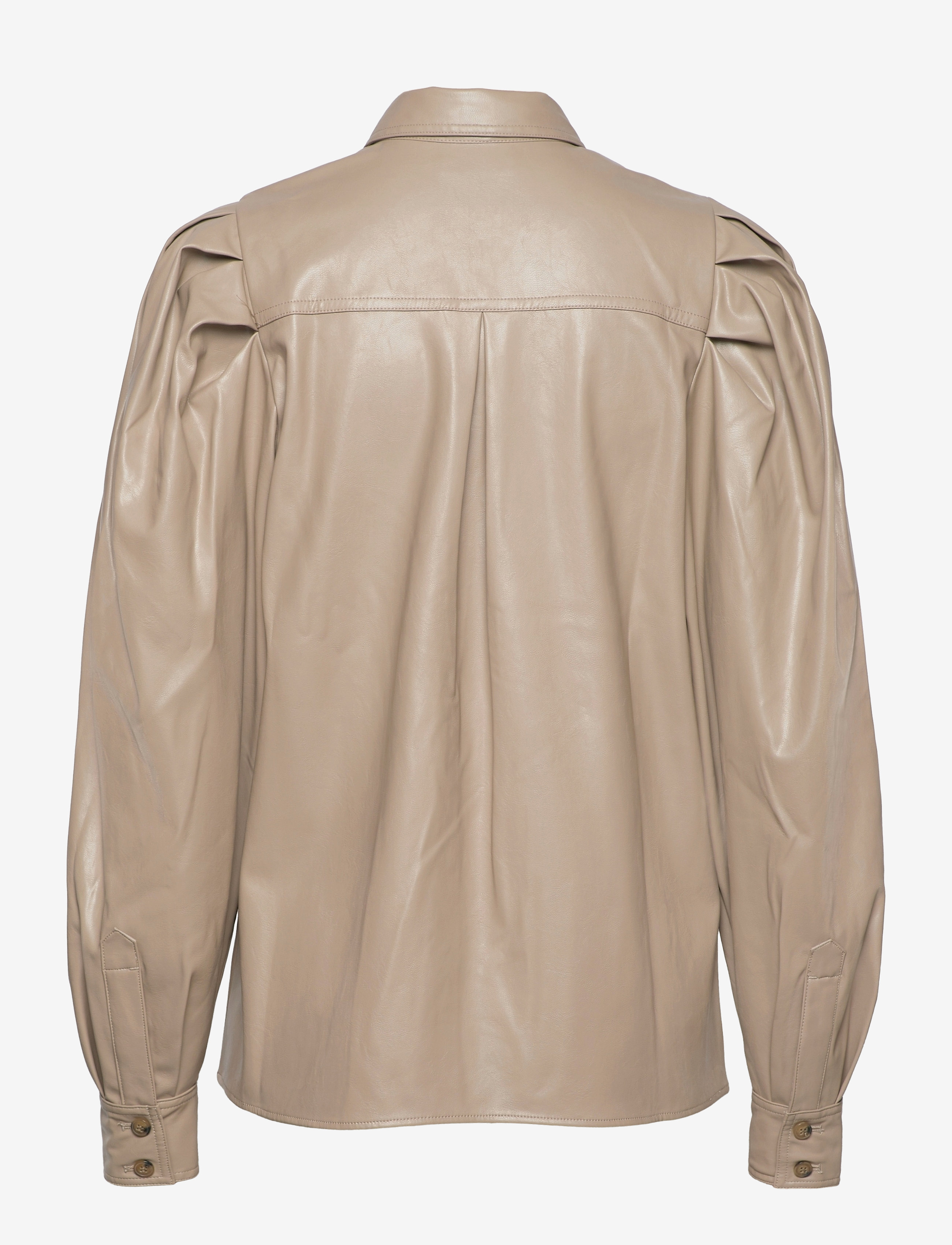 DESIGNERS, REMIX - Marie Sleeve Blouse - langærmede bluser - sand - 1