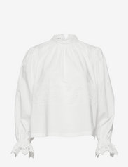 DESIGNERS, REMIX - Sandra Lace Blouse - long-sleeved blouses - cream - 0