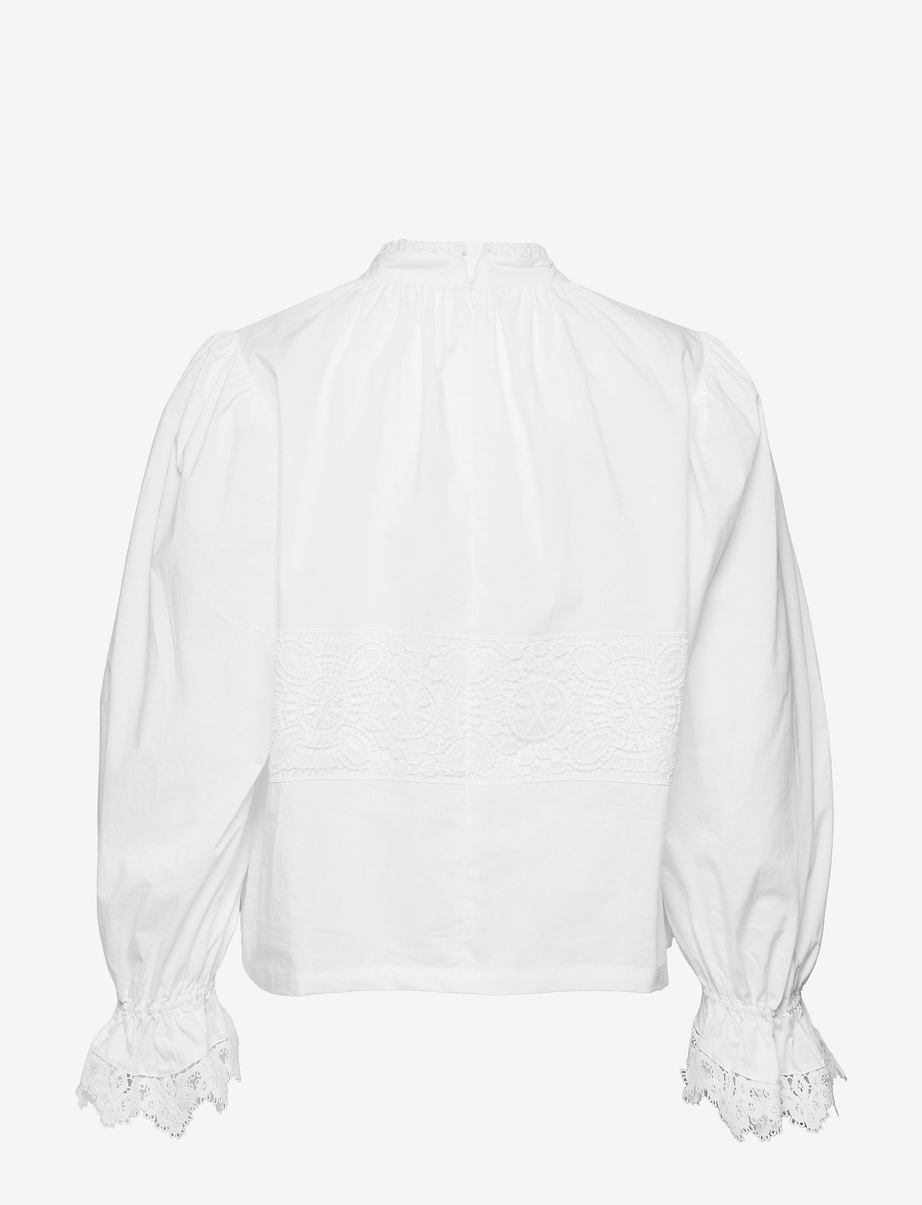 DESIGNERS, REMIX - Sandra Lace Blouse - long-sleeved blouses - cream - 1