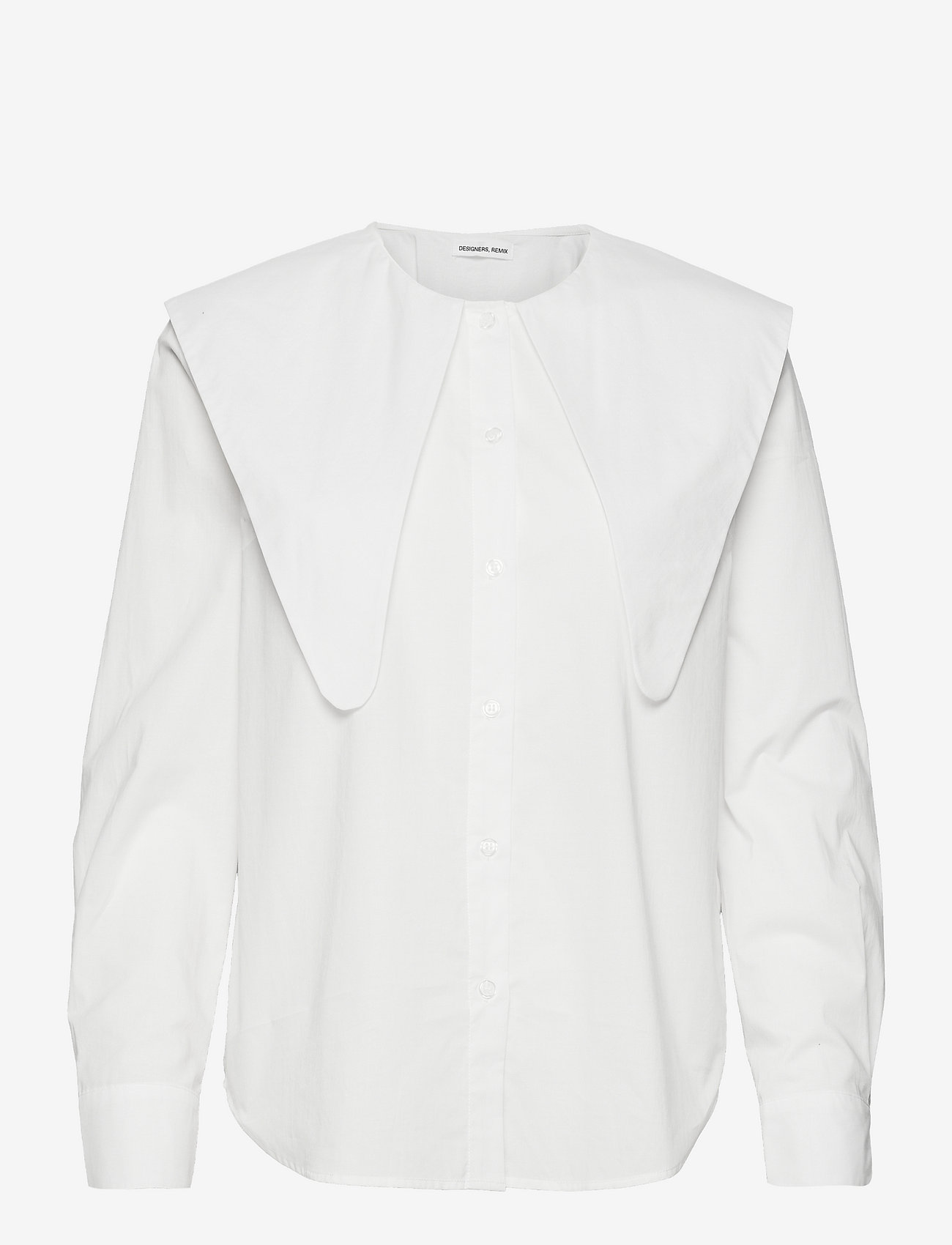 DESIGNERS, REMIX - Sandra Big Collar Shirt - palaidinės ilgomis rankovėmis - cream - 0