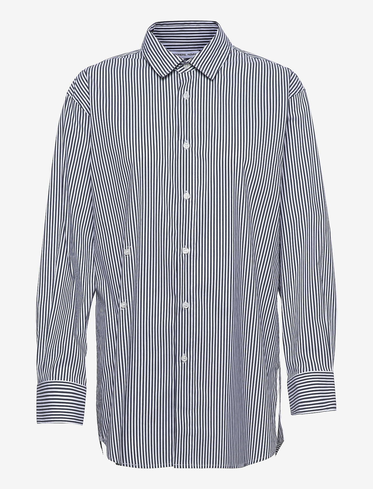 DESIGNERS, REMIX - Smilla Draped Shirt - marškiniai ilgomis rankovėmis - stripes - 0