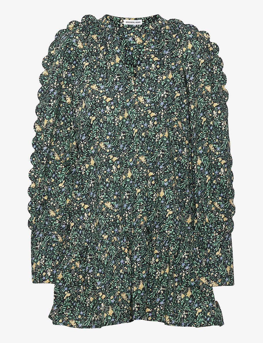 DESIGNERS, REMIX - Sandra Scallop Dress - kurze kleider - print - 1