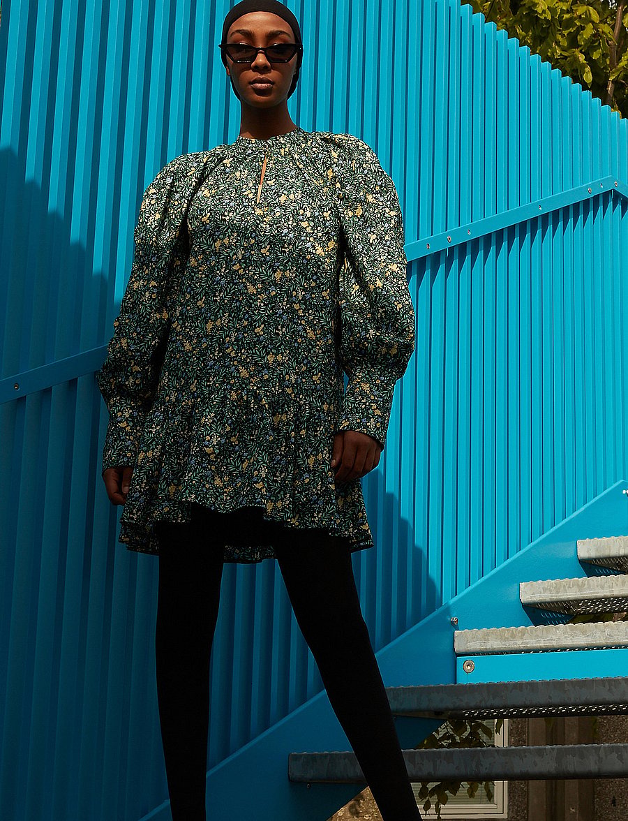 DESIGNERS, REMIX - Sandra Scallop Dress - kurze kleider - print - 3