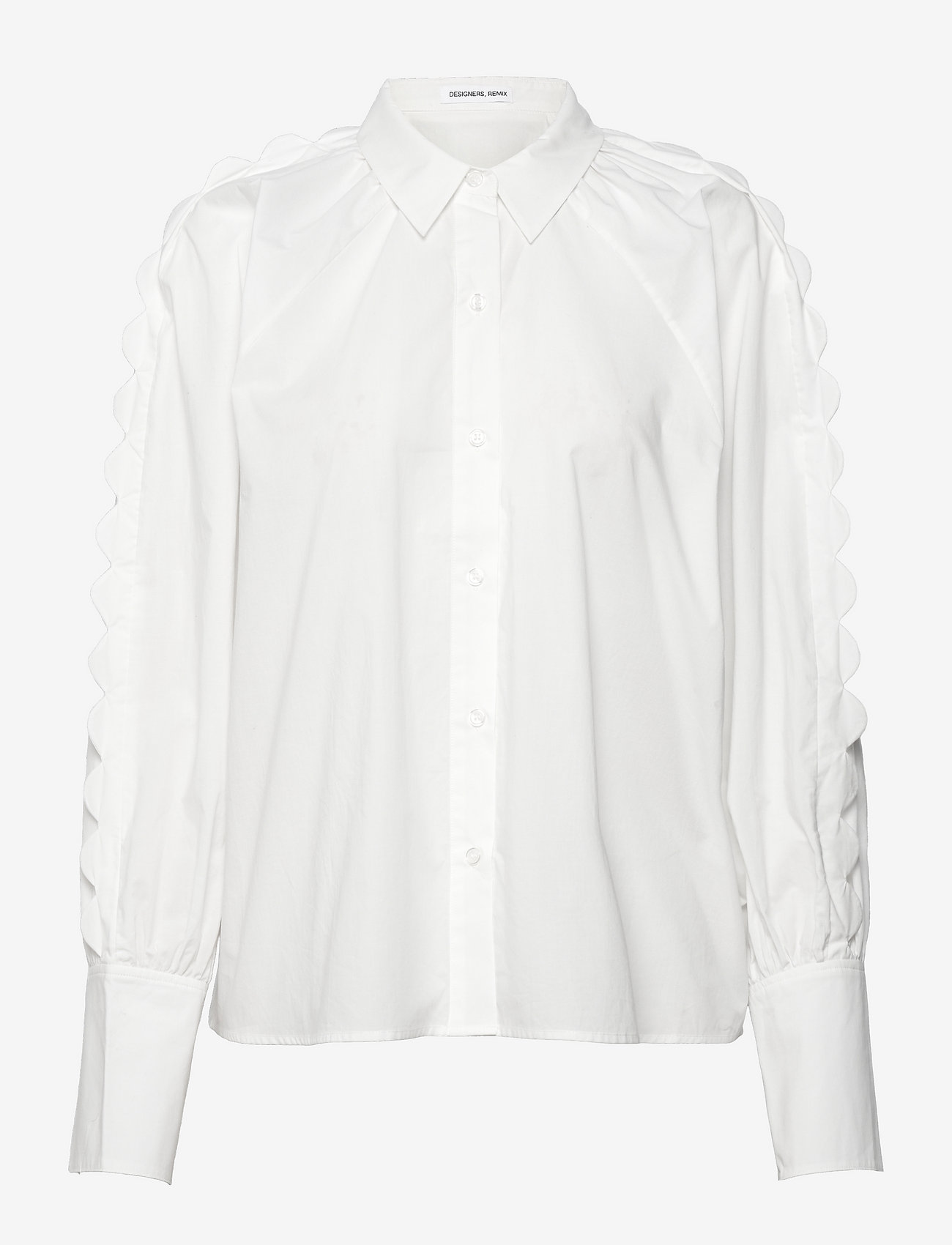 DESIGNERS, REMIX - Sandra Scallop Blouse - langærmede bluser - cream - 1
