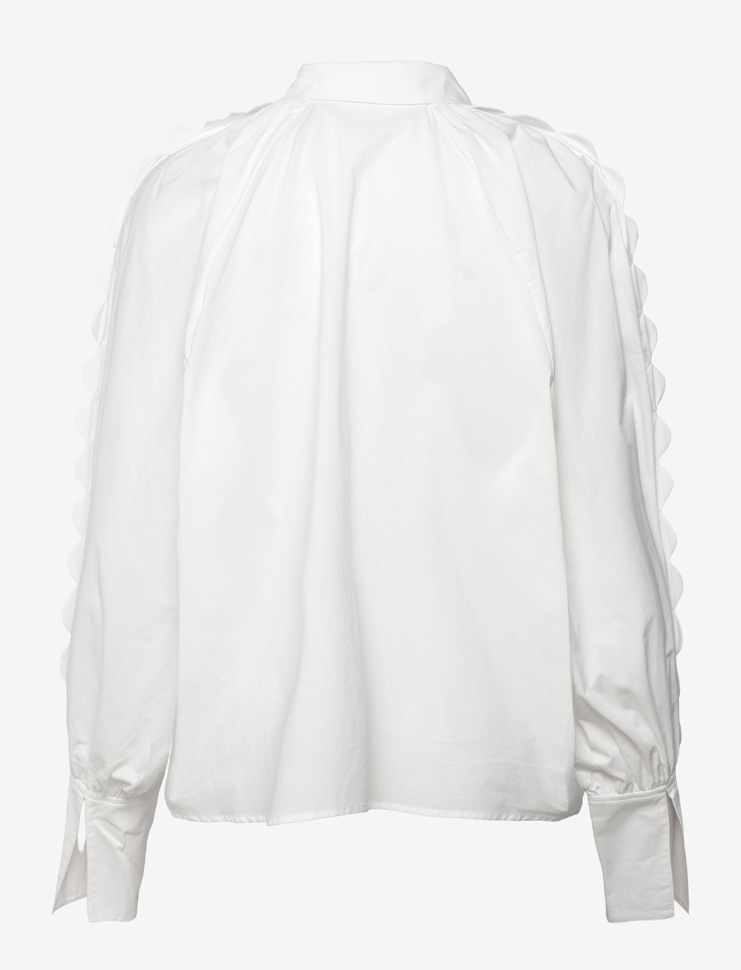 DESIGNERS, REMIX - Sandra Scallop Blouse - pikkade varrukatega pluusid - cream - 2