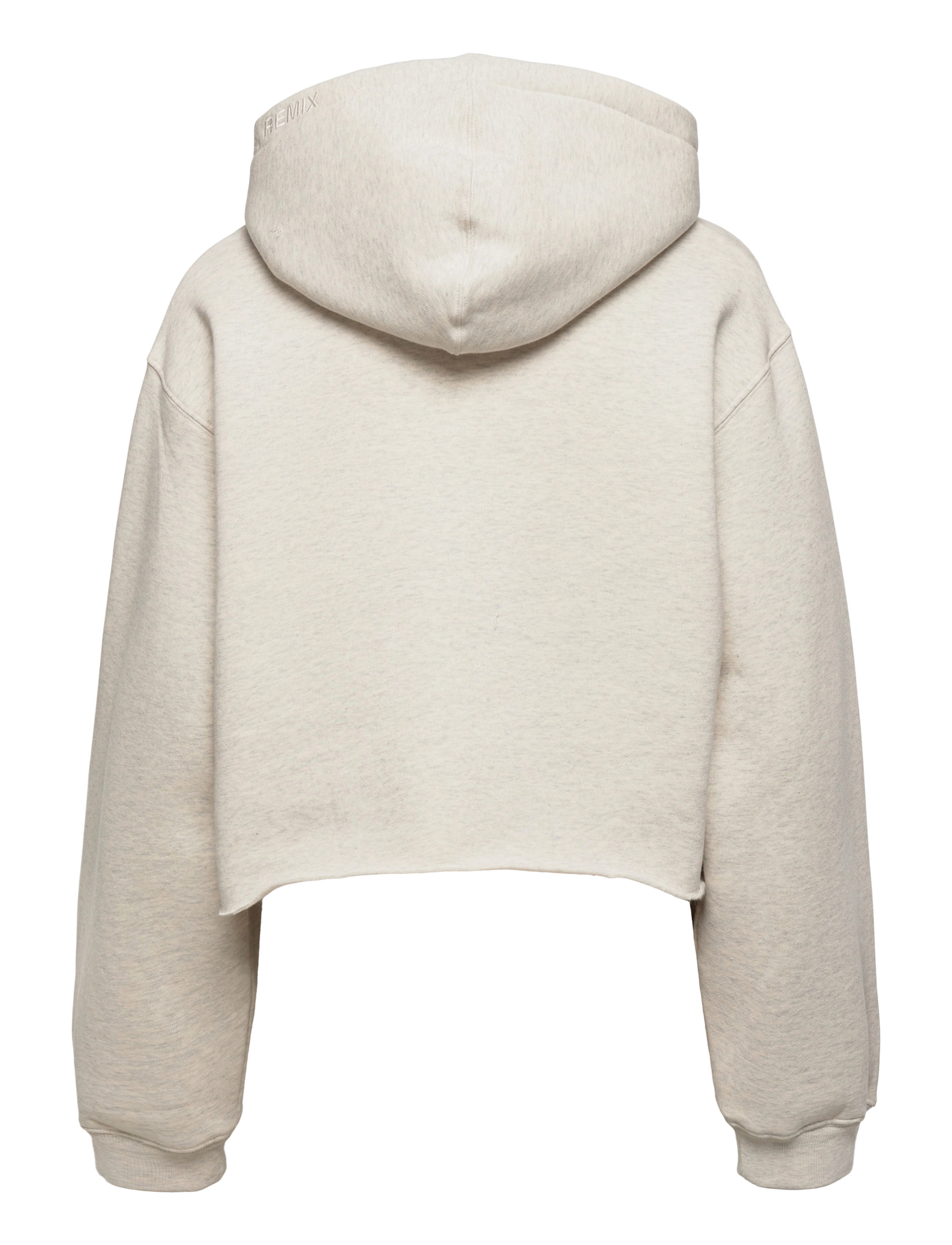 DESIGNERS, REMIX - Willie Cropped Hoodie - heather grey melange - 1