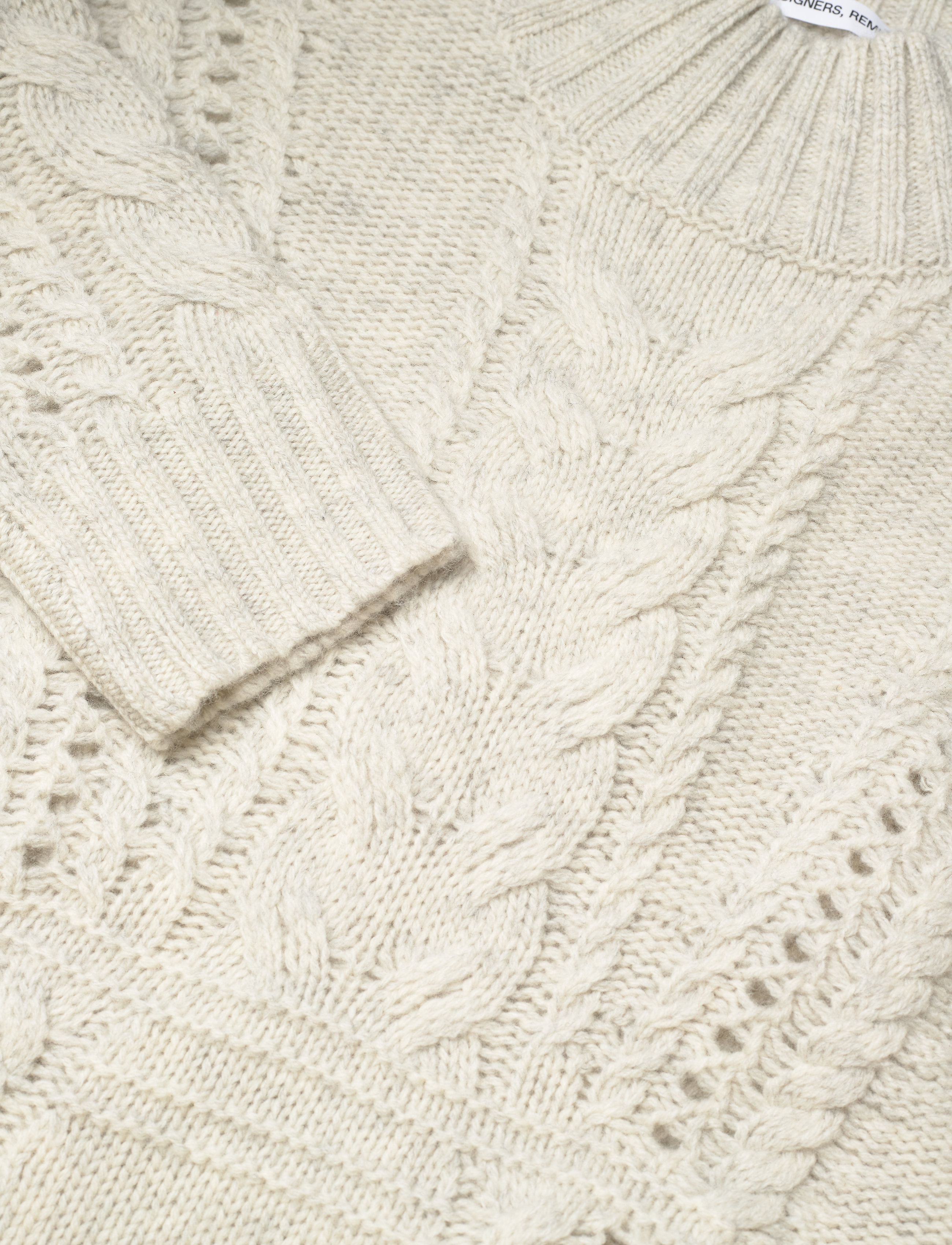 DESIGNERS, REMIX - Carmen Cable Knit - oatmeal - 4