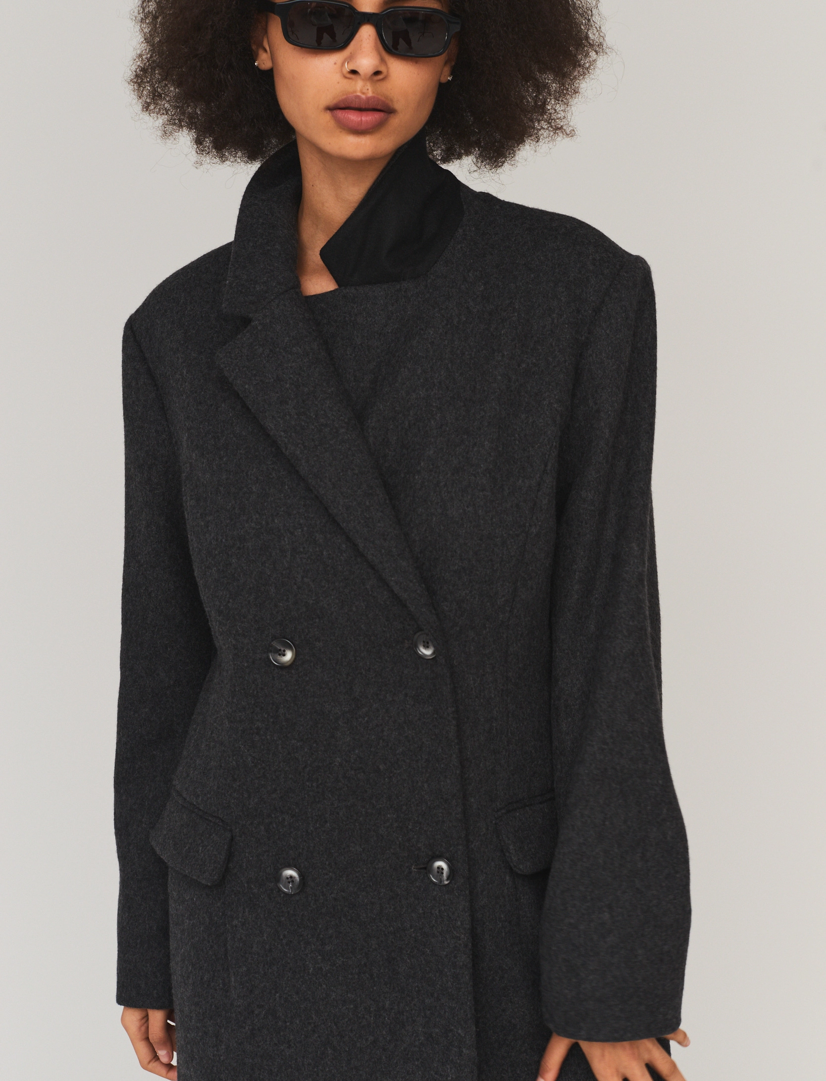 DESIGNERS, REMIX - Milano Double Coat - grey melange - 3