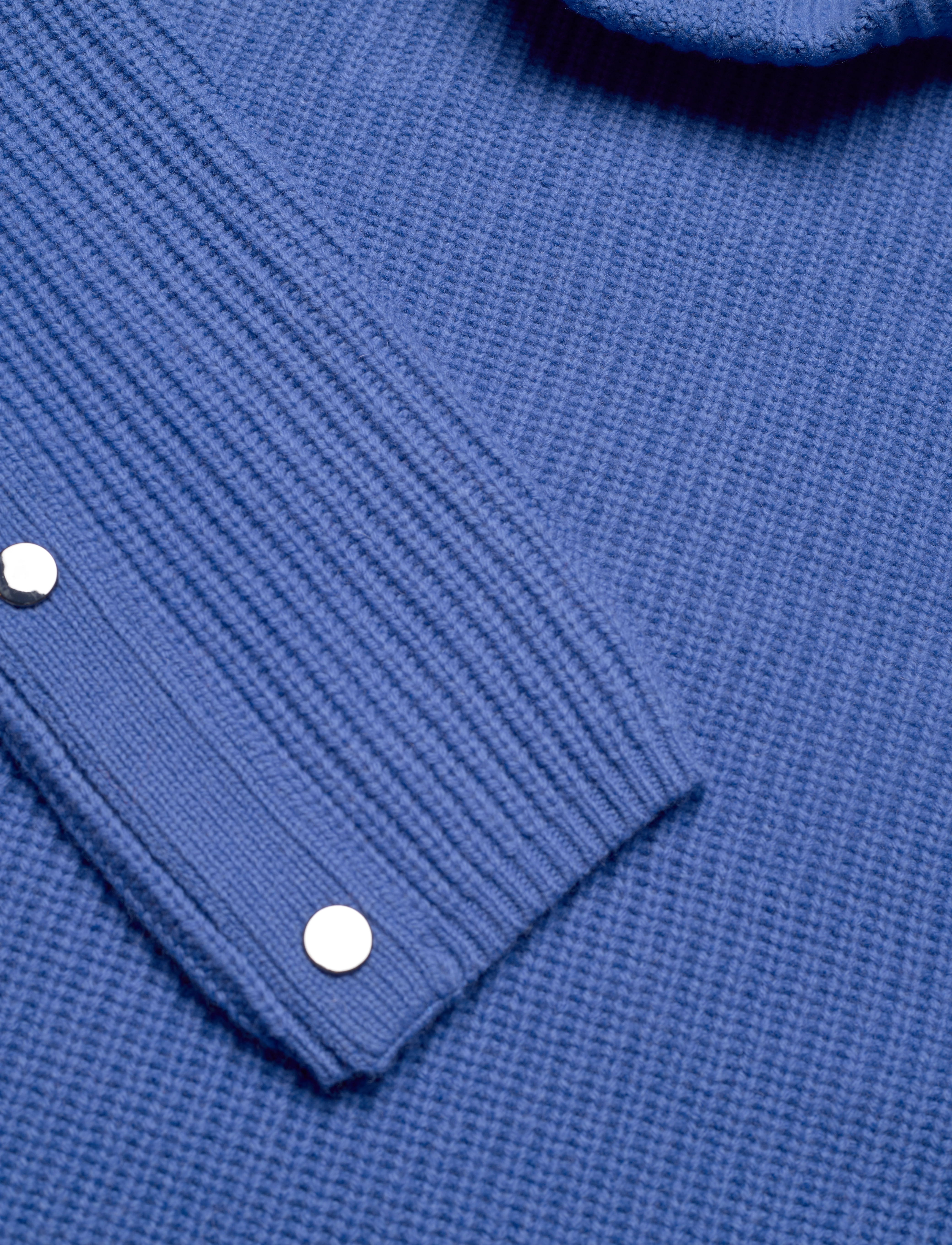 DESIGNERS, REMIX - Molina Button Sweater - neon blue - 4