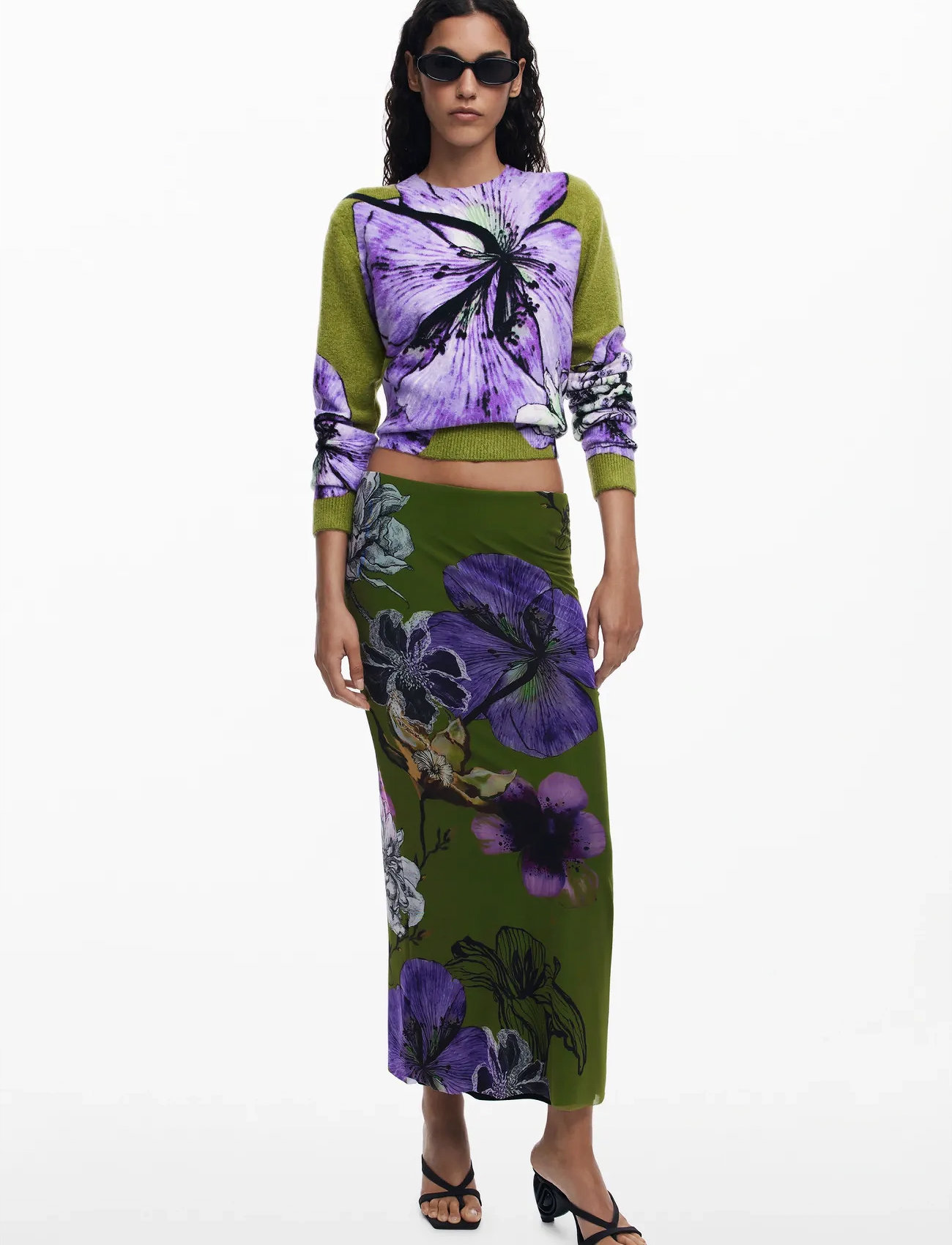 Desigual Tulleflower - Green - XS