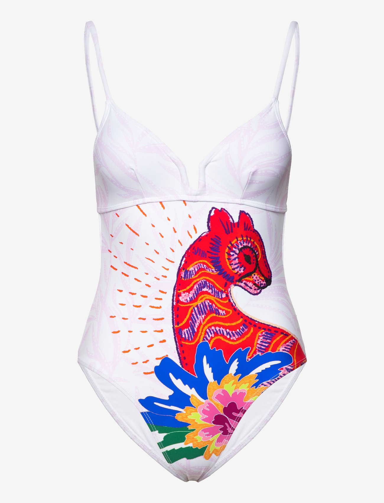 Desigual - PANTER - ujumistrikood - white - 0