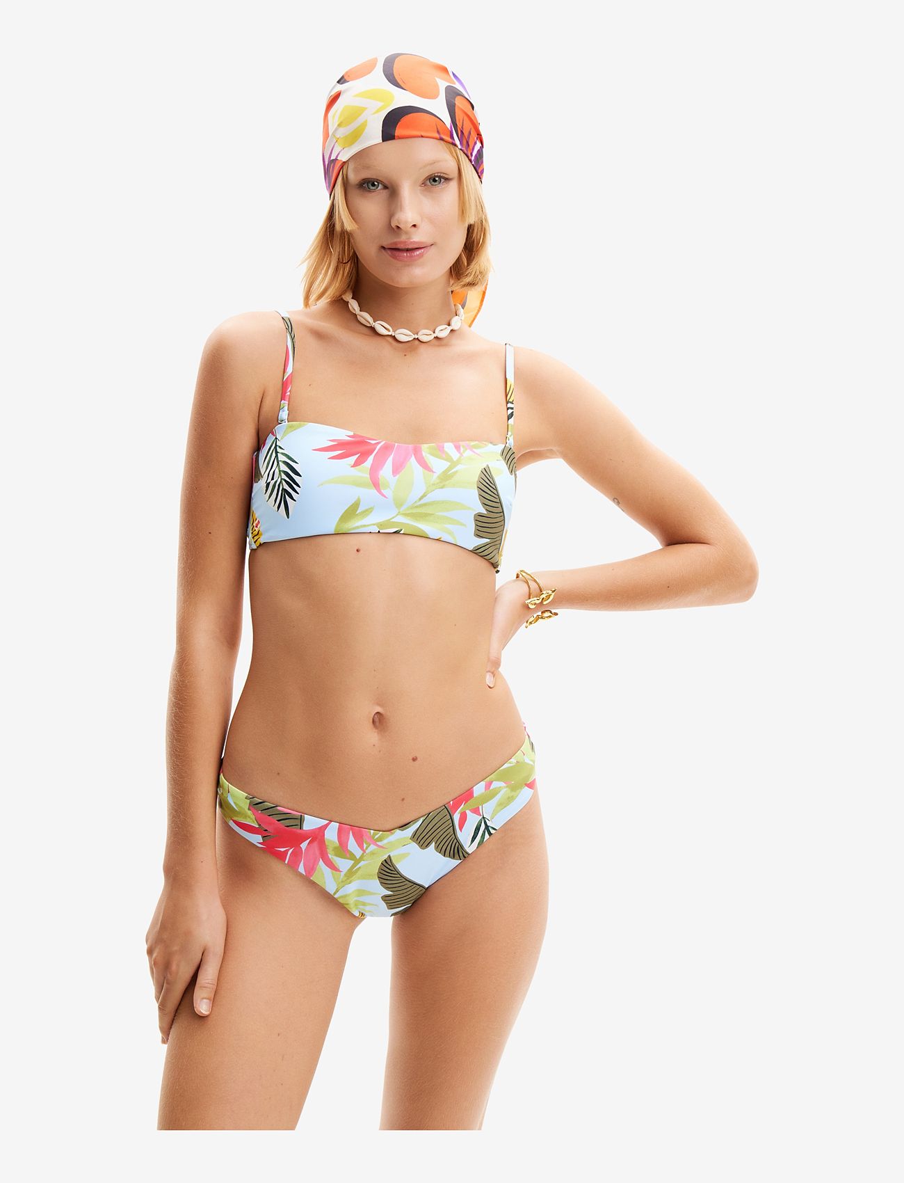 Desigual - PALMS BOTTOM - bikinibriefs - blue - 2