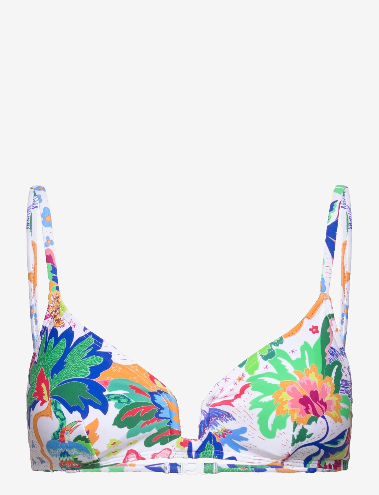 Desigual - JUNGLE TOP - trekant-bikinis - cream - 1
