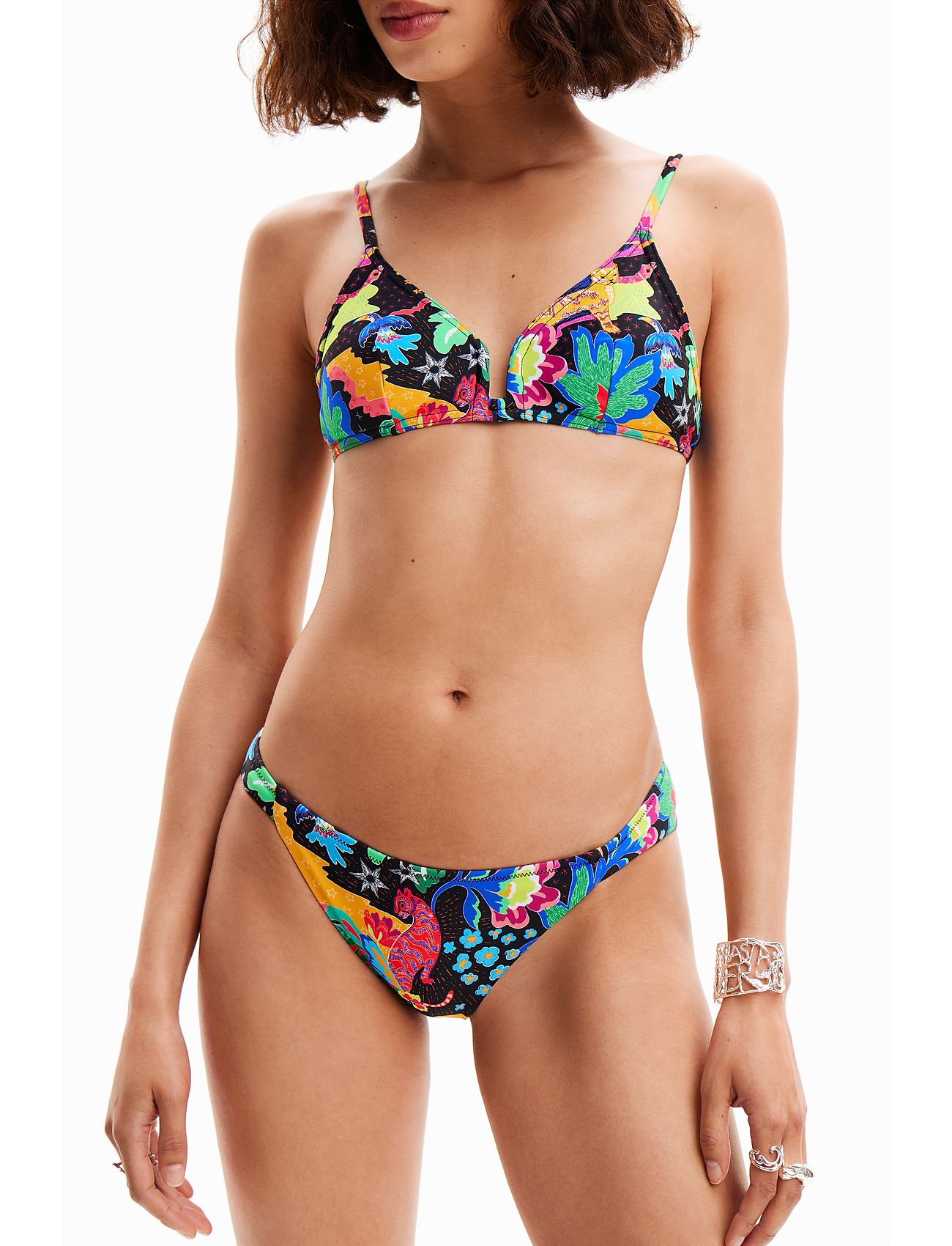 Desigual - JUNGLE BOTTOM - bikinihousut - black - 4