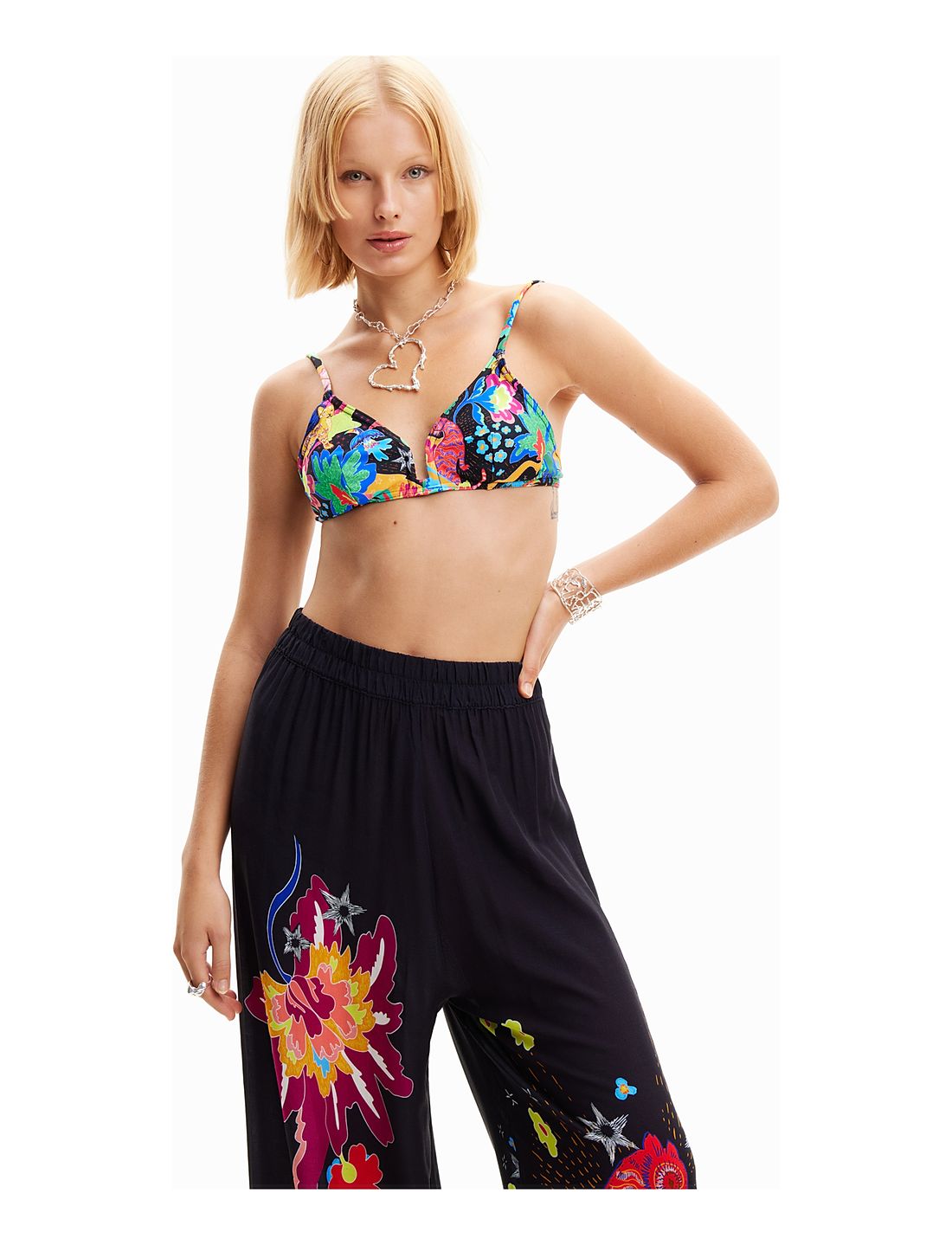Desigual Junjly Bottom Wide leg trousers Boozt