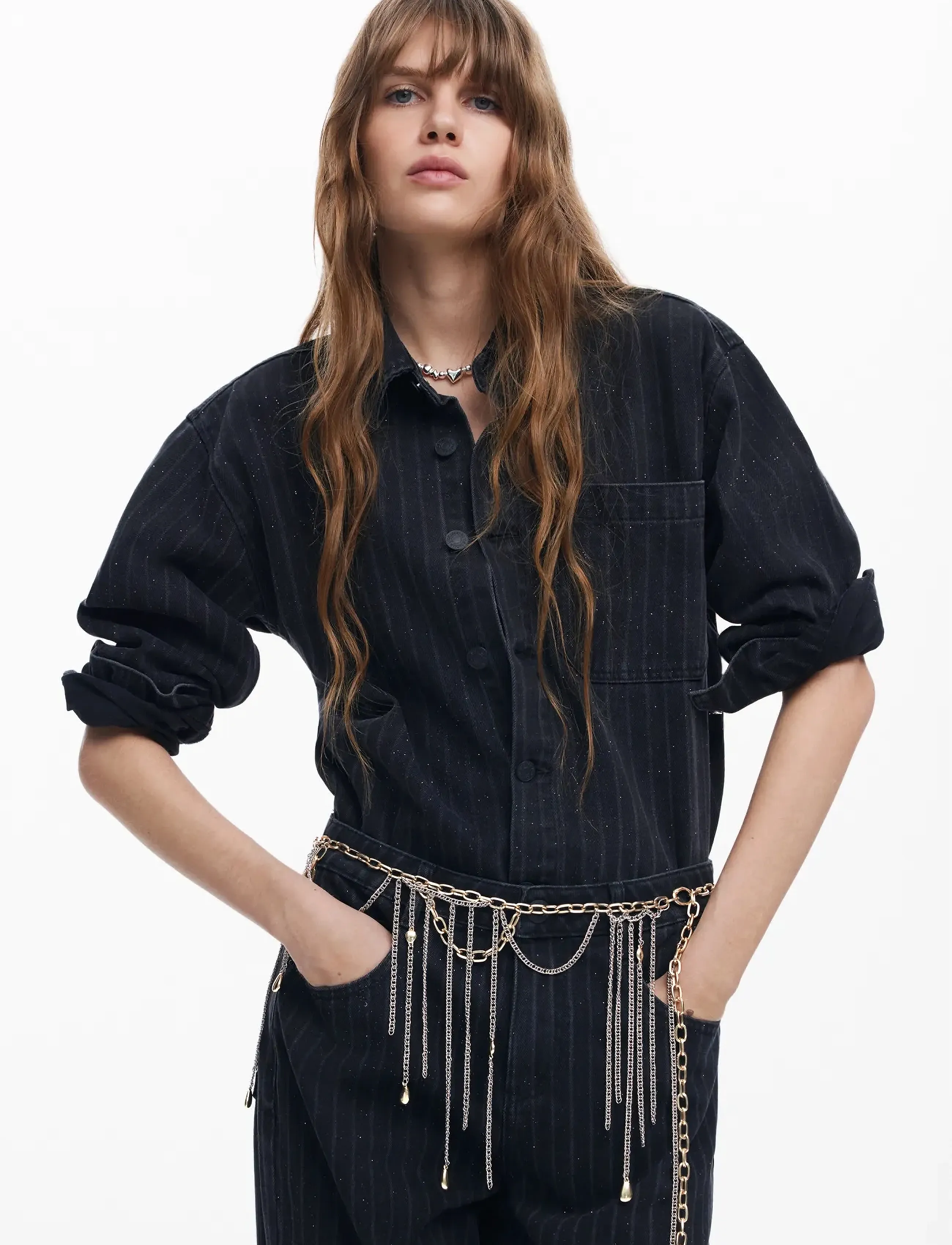 Desigual PARIS - Skjortor - BLUE / black