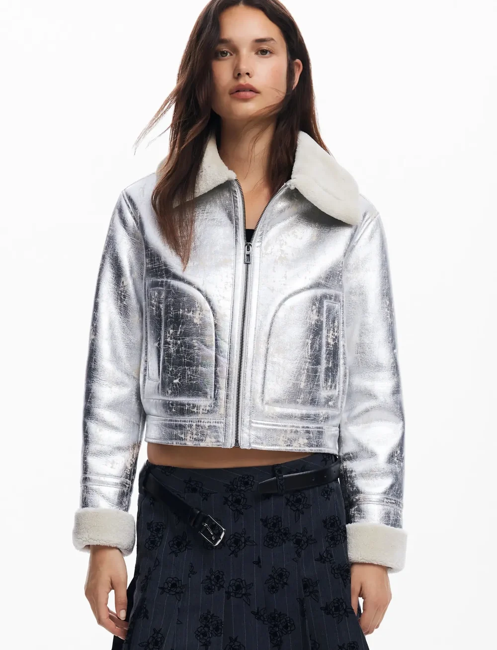 Desigual - LONDRES - faux fur - 2004 silver - 0