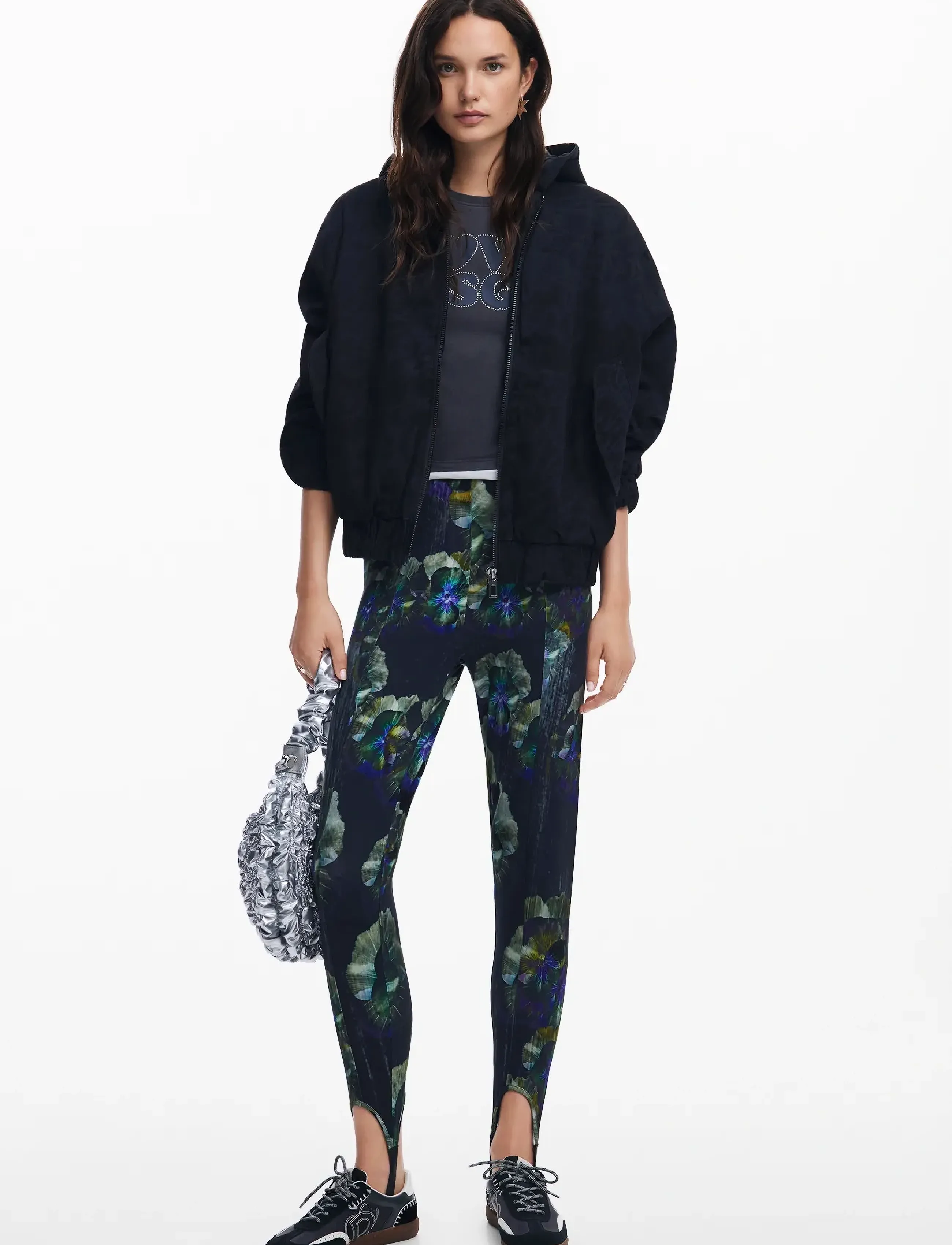 Desigual - PENSEE LACROI - legginsit - 2006 gris oscuro - 4