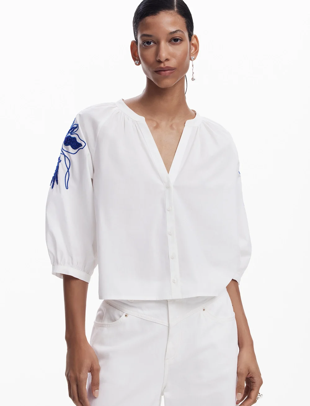 Desigual - CRATOS - kurzämlige blusen - white - 0