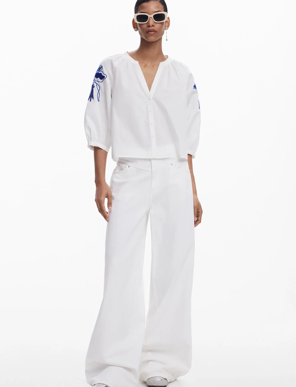 Desigual - CRATOS - kurzämlige blusen - white - 4
