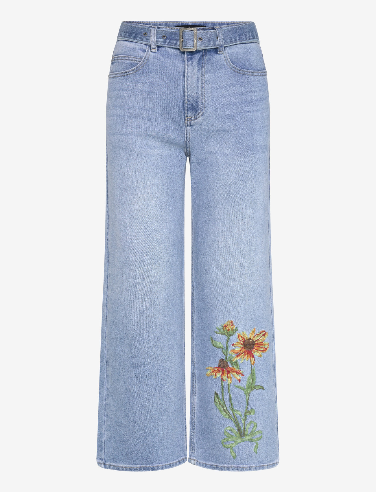 Desigual - OHIO - hosen mit weitem bein - blue - 0