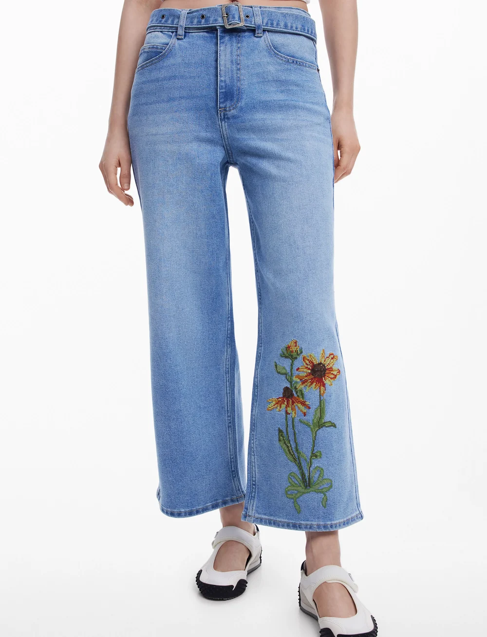 Desigual - OHIO - wide leg jeans - blue - 0