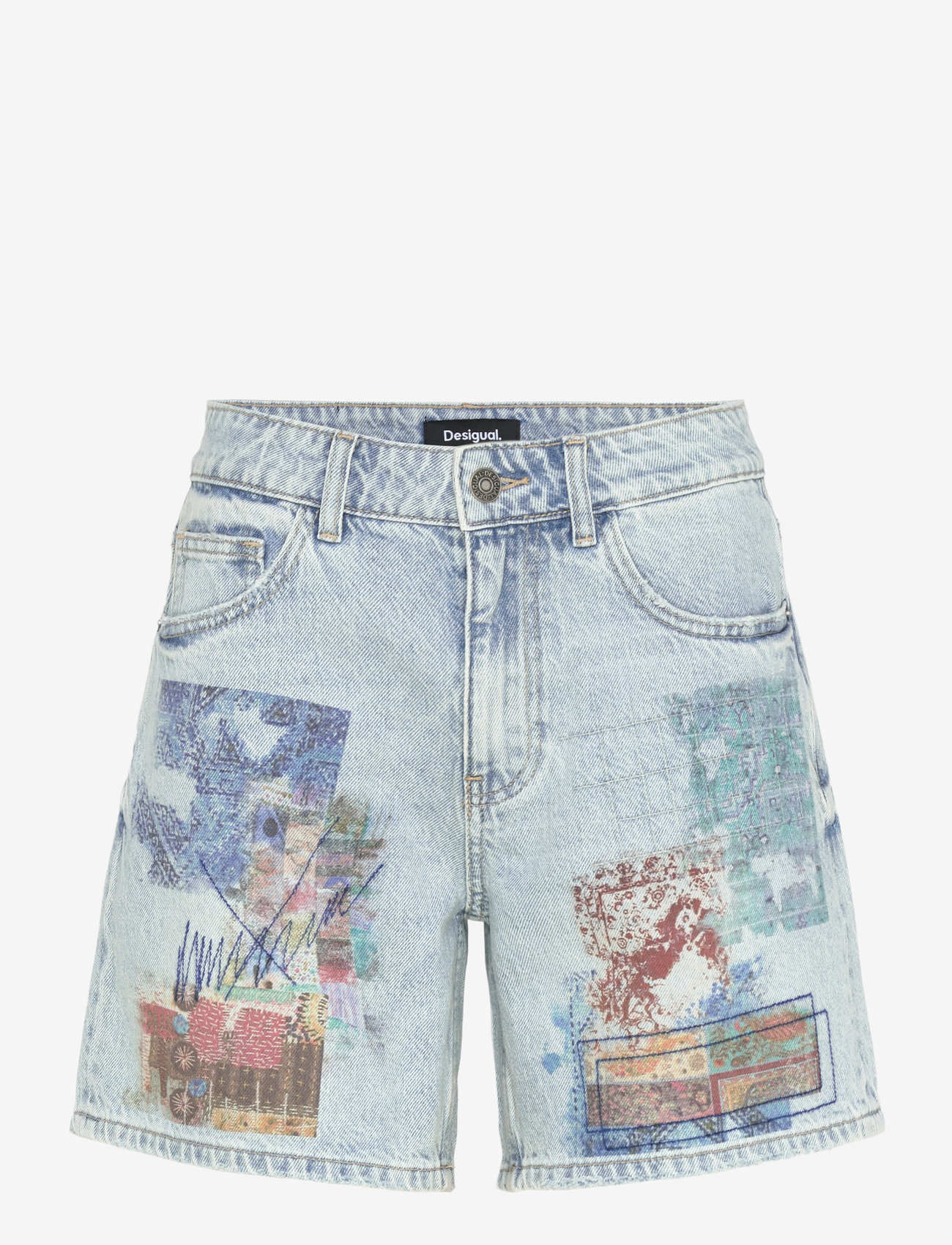 Desigual - INIDAN - jeansshorts - blue - 1