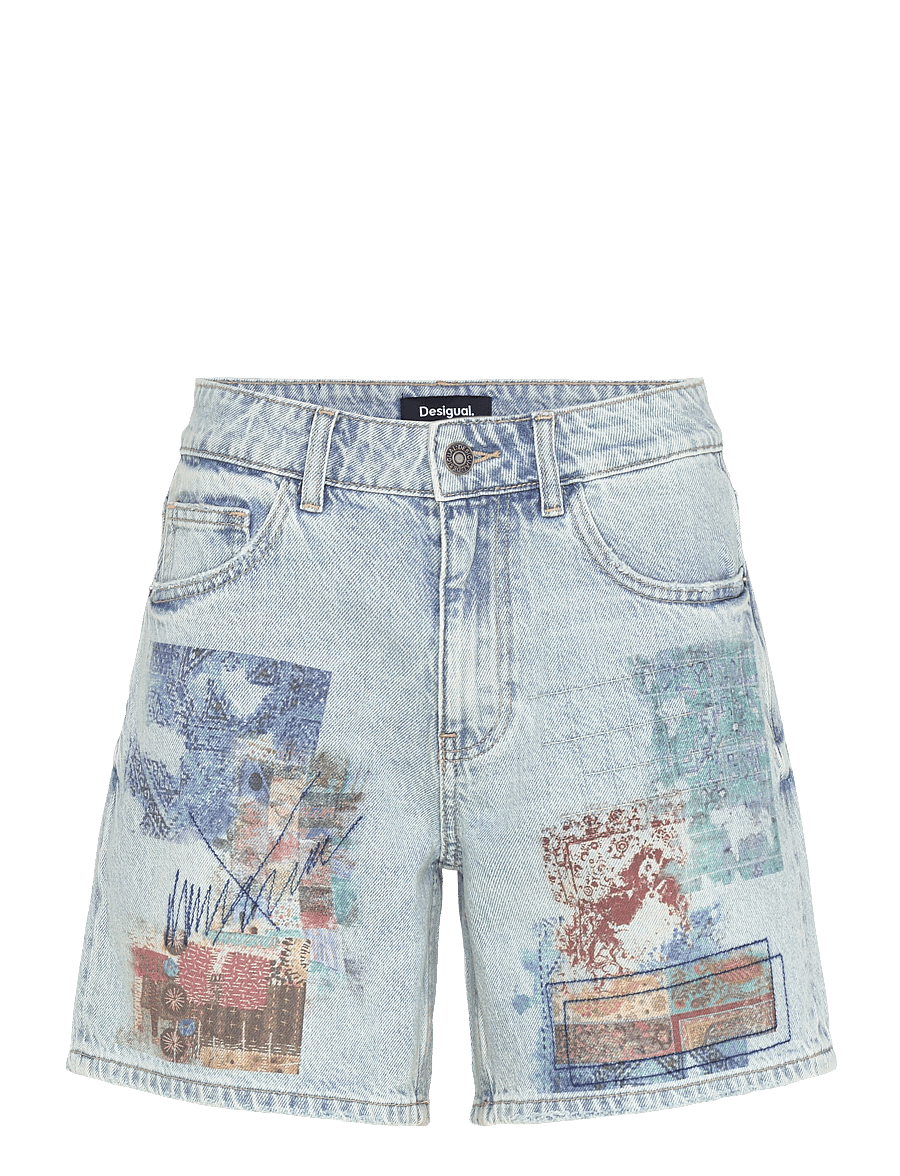 Desigual - INIDAN - jeansshorts - blue - 1
