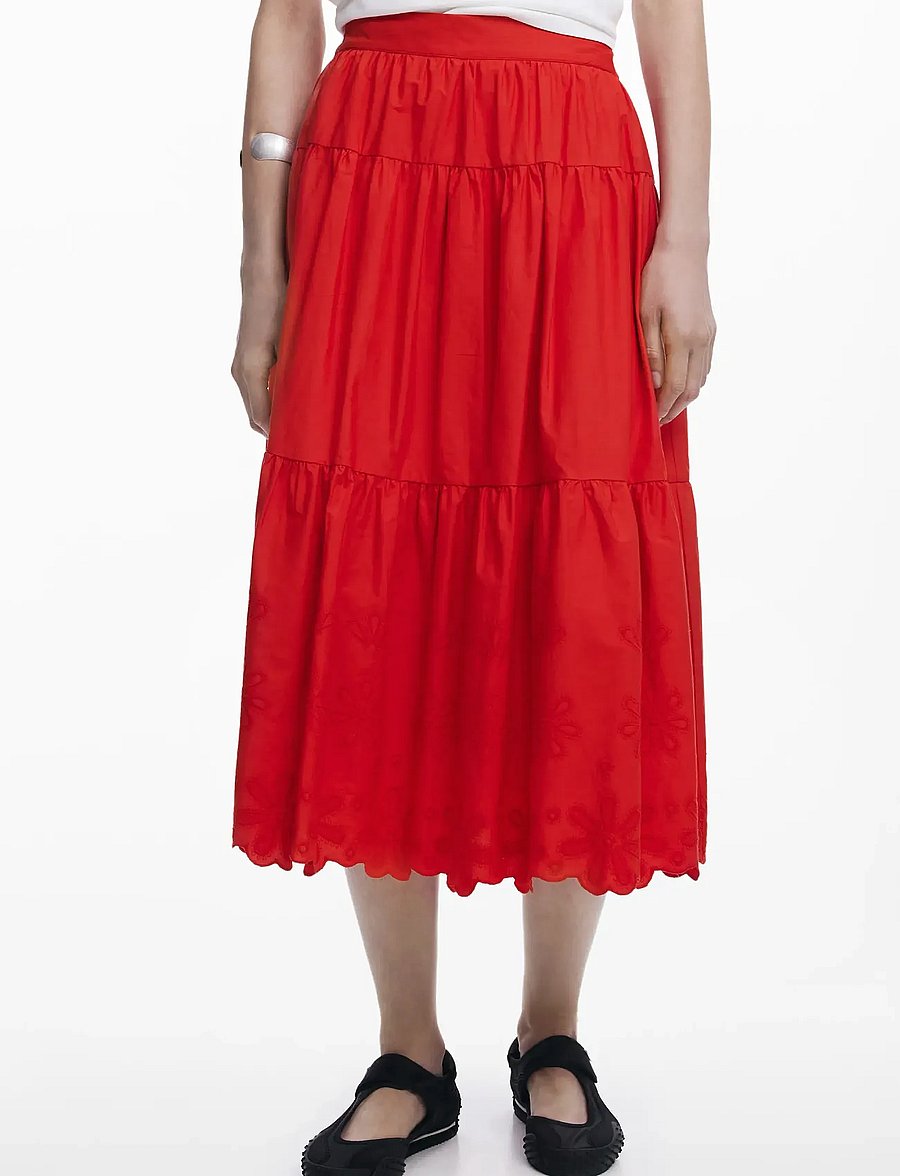 Desigual - TOLSTOI - midi nederdele - 3092 rojo - 4