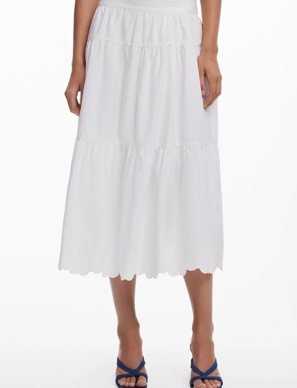 Desigual - TOLSTOI - midi kjolar - white - 0